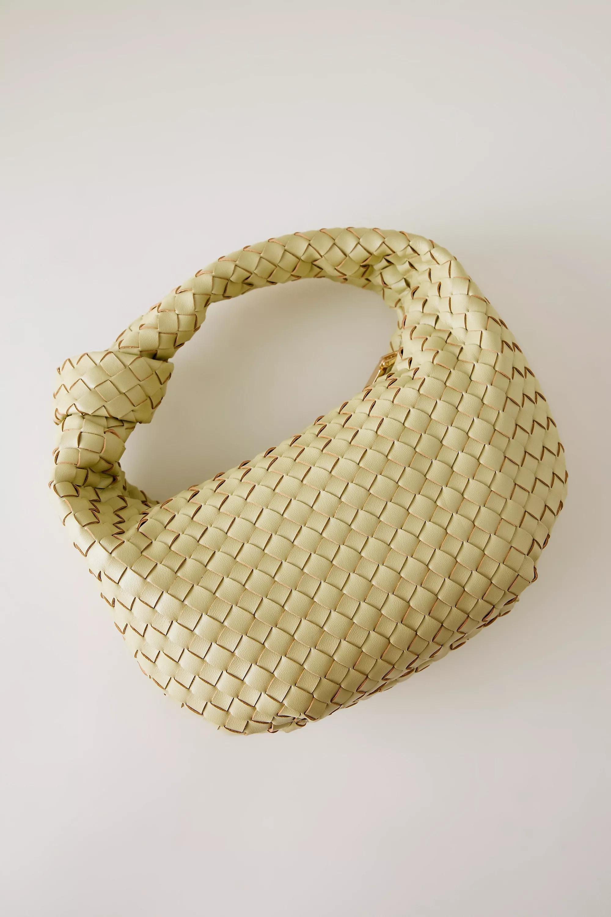 Green Melie Bianco Larissa Woven Faux-Leather Shoulder Bag, A501_0098, large image number 3