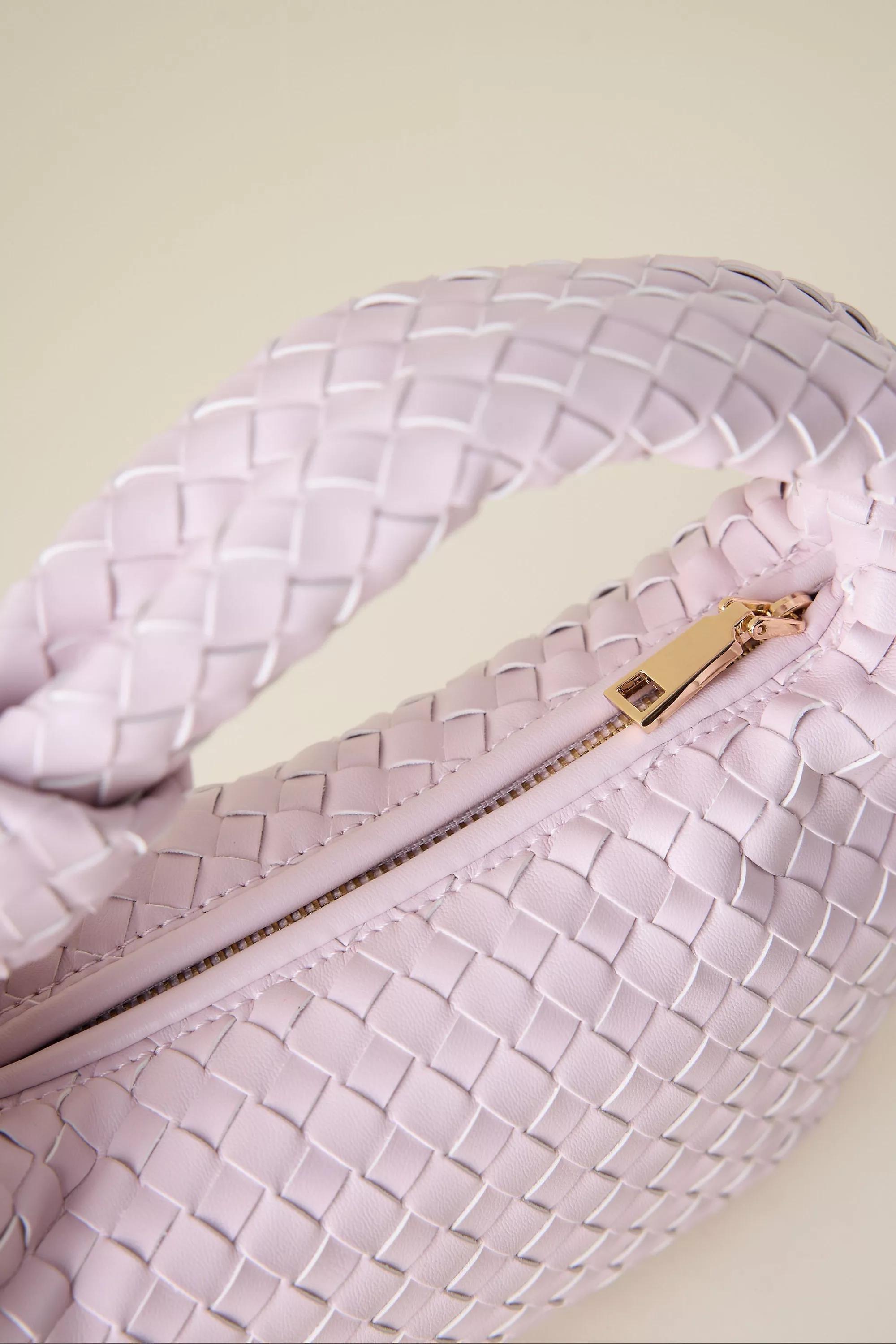 Melie Bianco Larissa Woven Faux-Leather Shoulder Bag, Purple, A501_0104, large image number 1