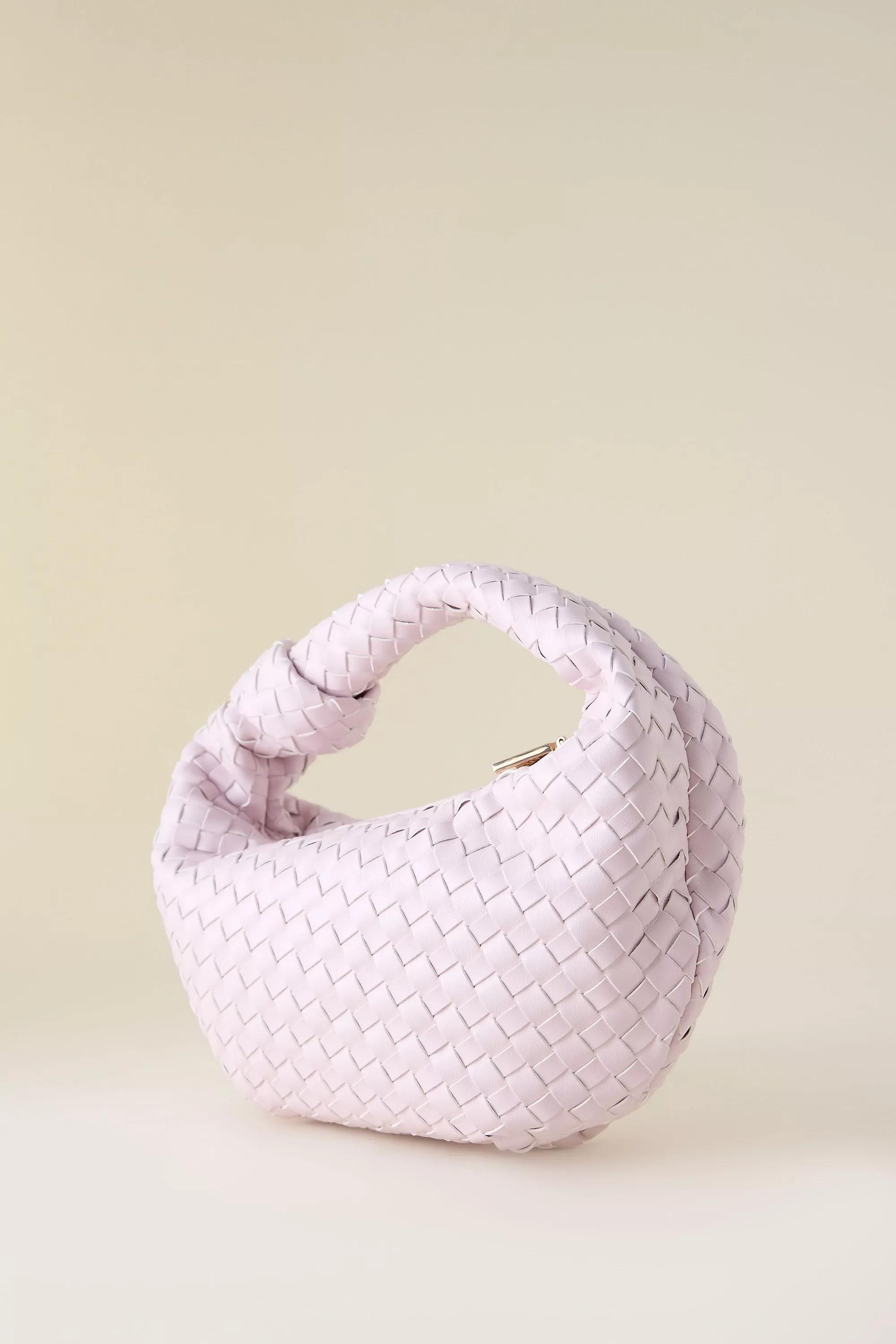 Melie Bianco Larissa Woven Faux-Leather Shoulder Bag, Purple, A501_0104, large image number 2