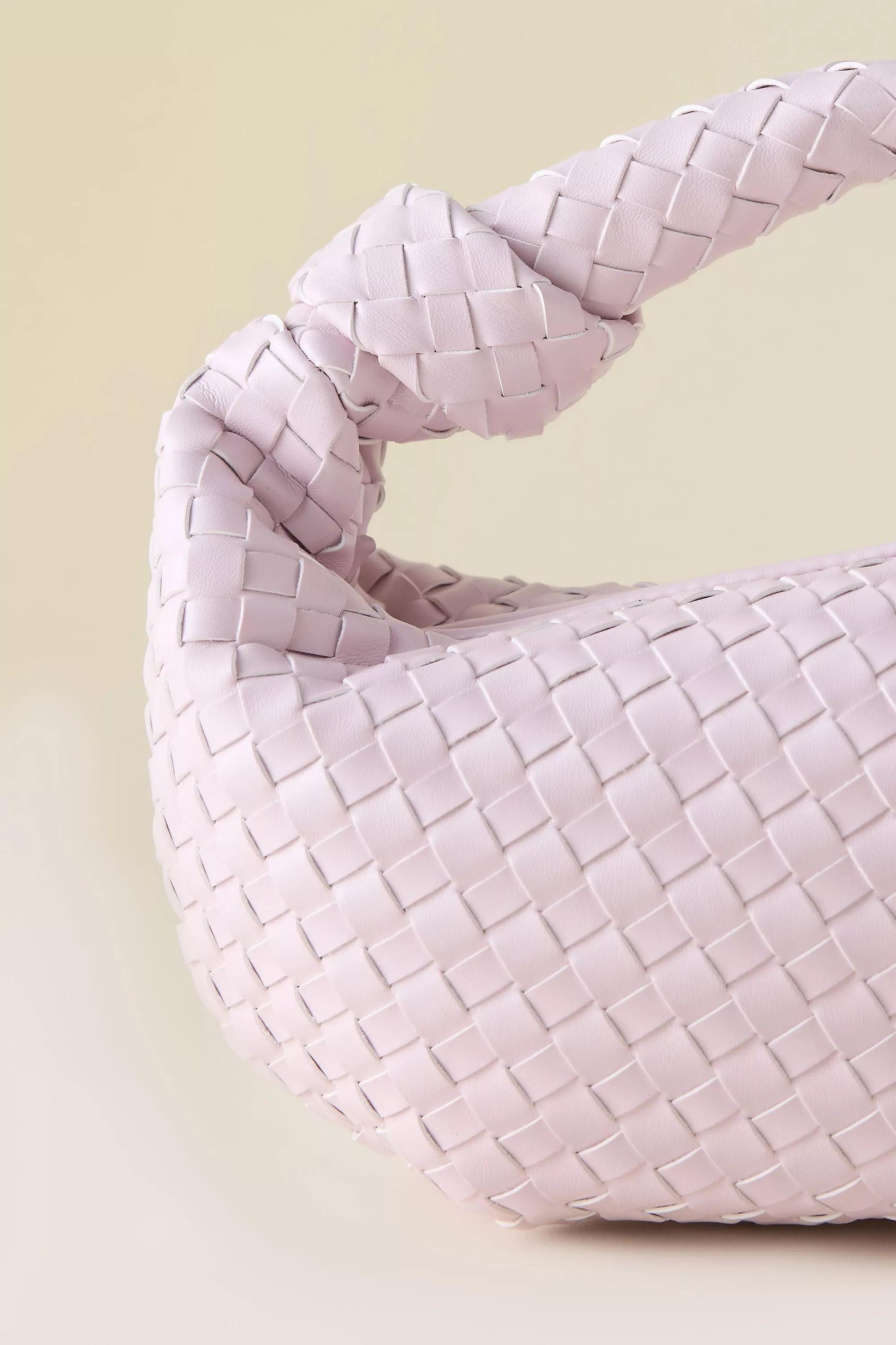 Melie Bianco Larissa Woven Faux-Leather Shoulder Bag, Purple, A501_0104, large image number 3