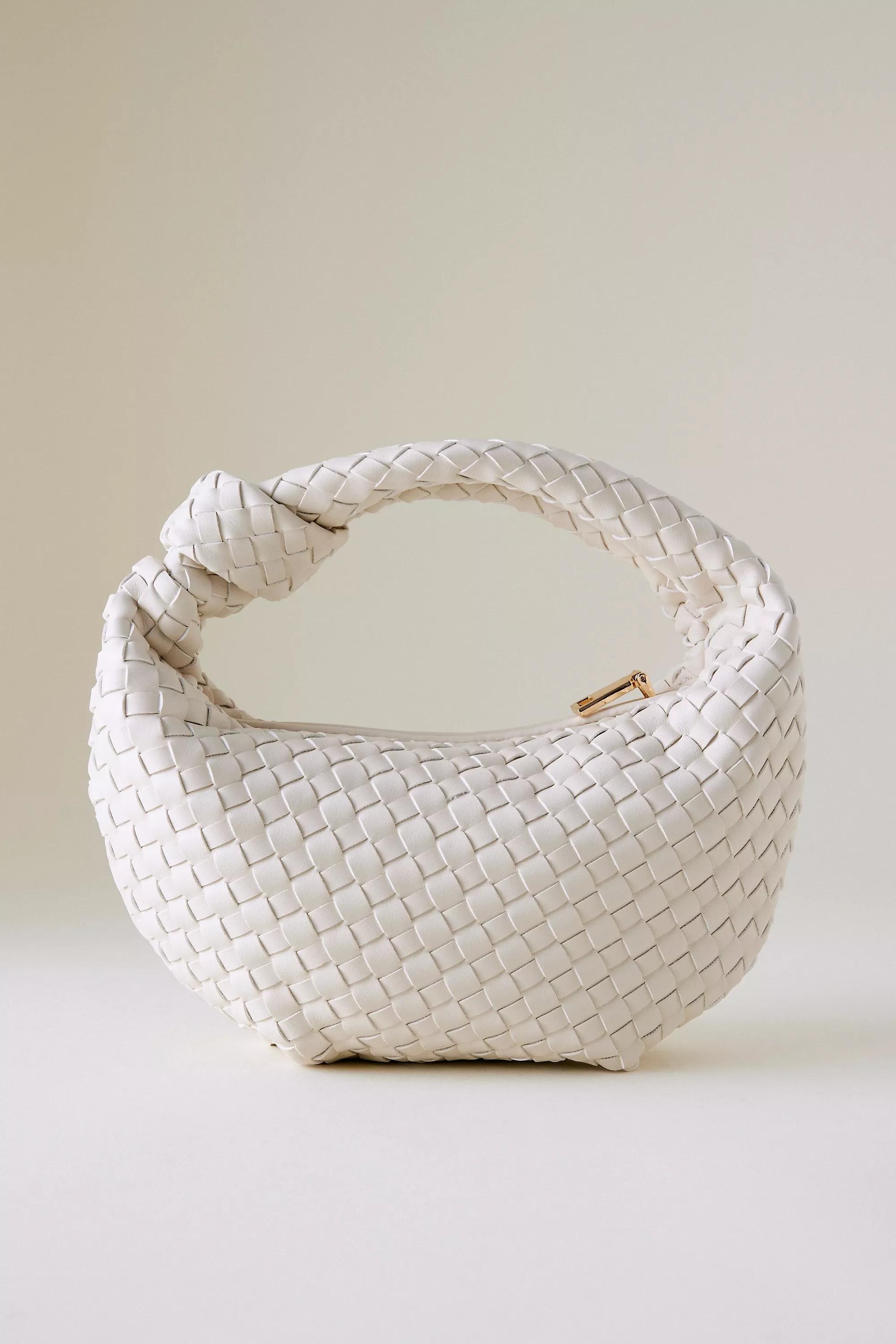 Melie Bianco Woven Shoulder Bag, White, A501_0879, large image number 0