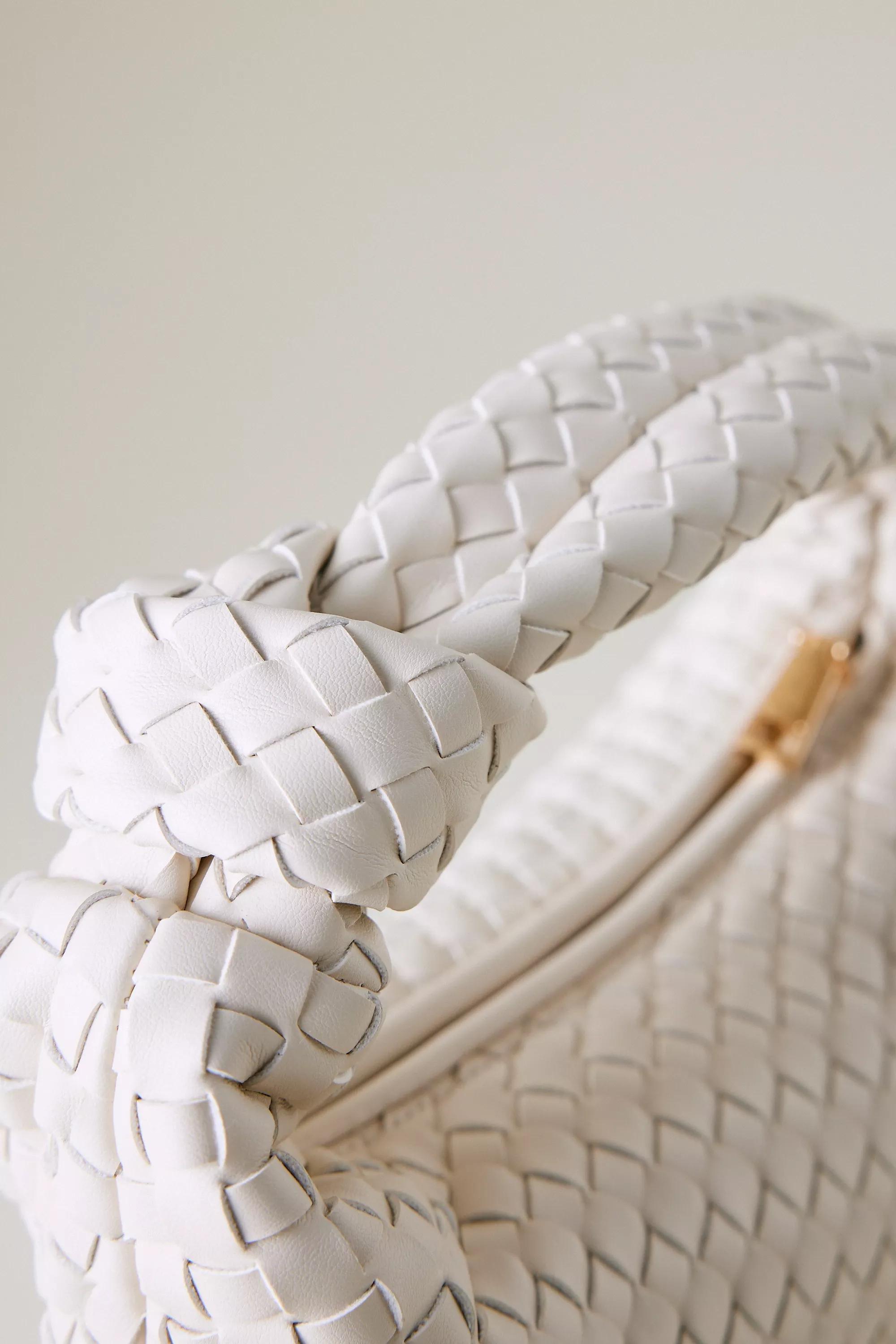 Melie Bianco Woven Shoulder Bag, White, A501_0879, large image number 1