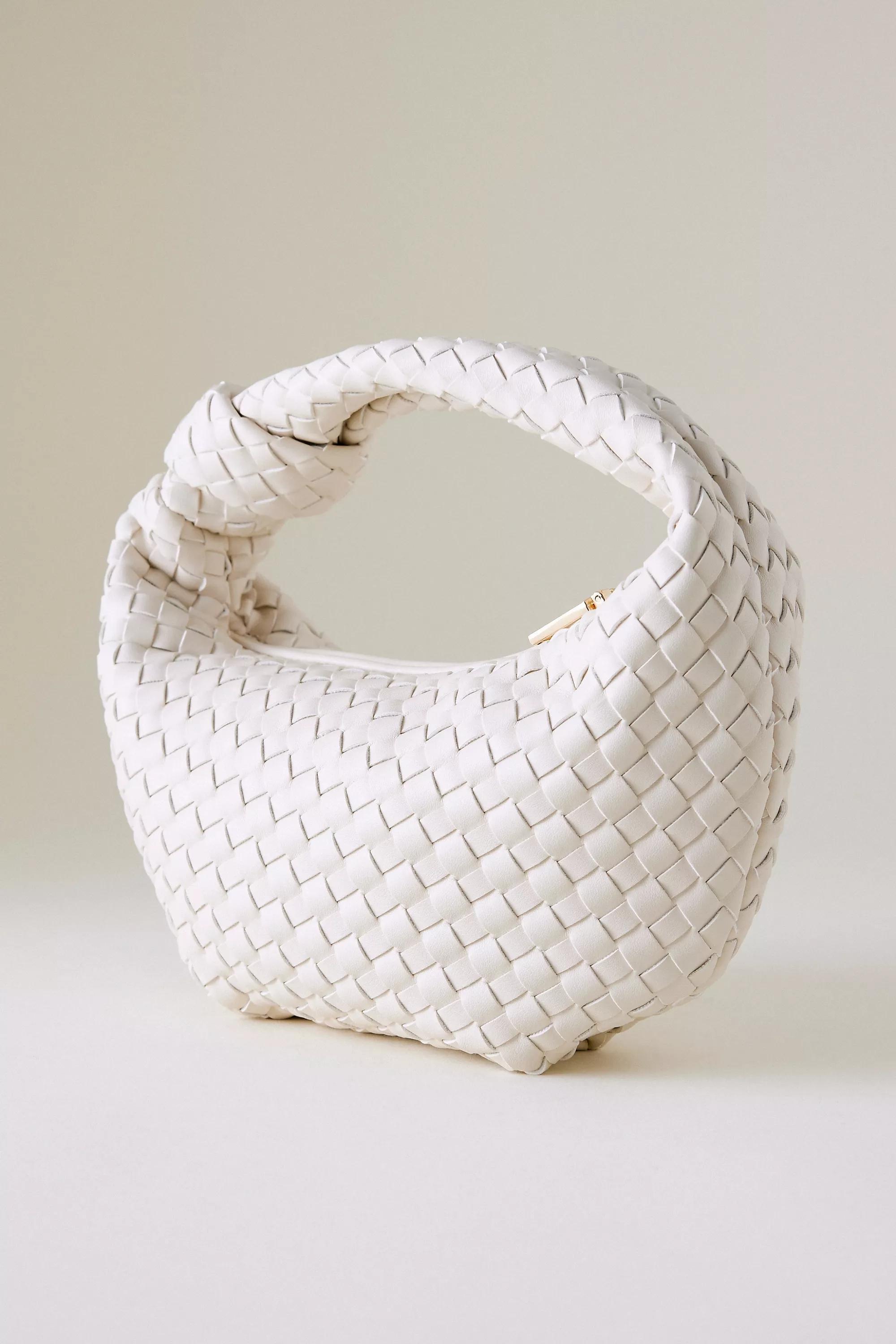 Melie Bianco Woven Shoulder Bag, White, A501_0879, large image number 2