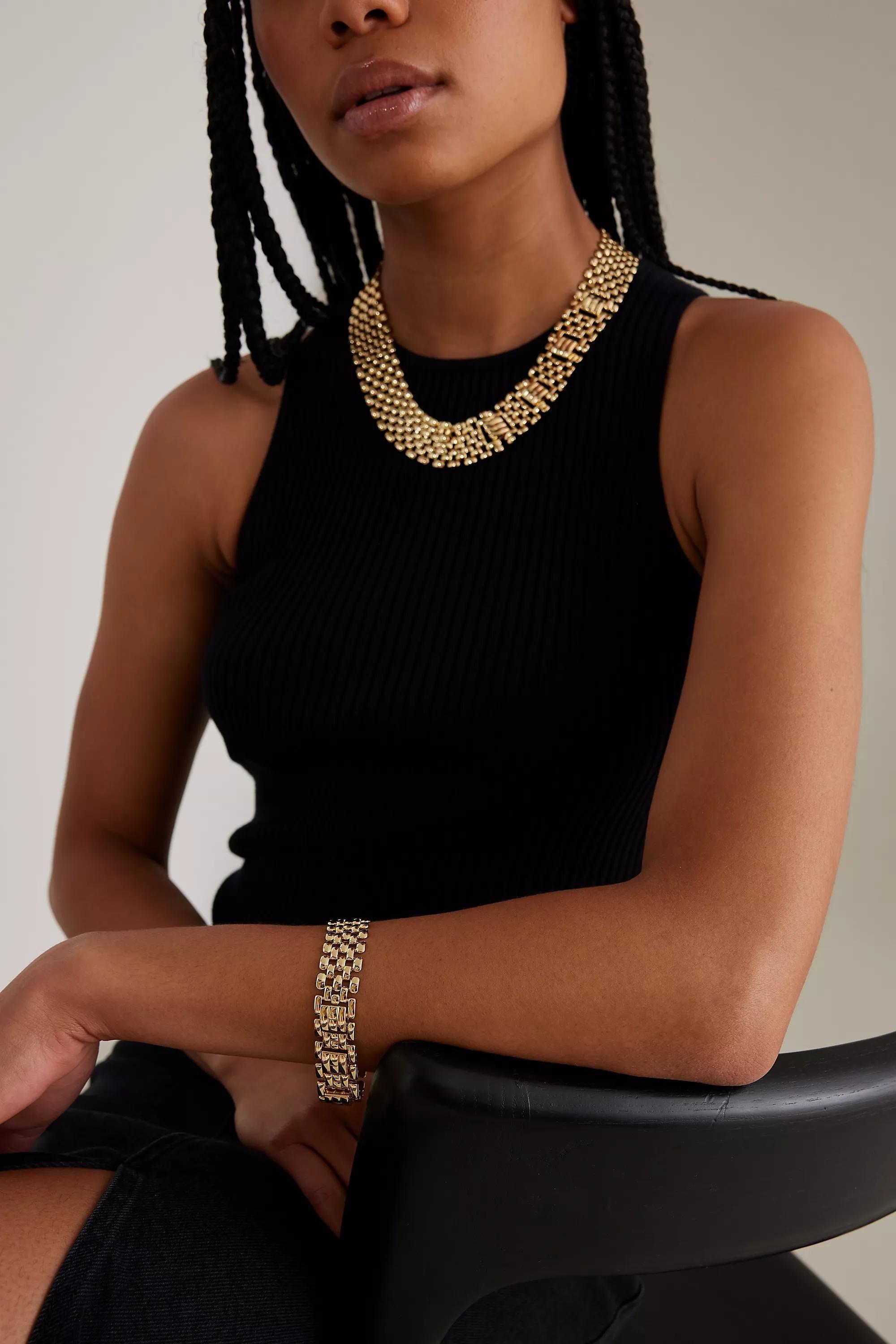 Gold Uk Bb Textured Brace, , large image number 0