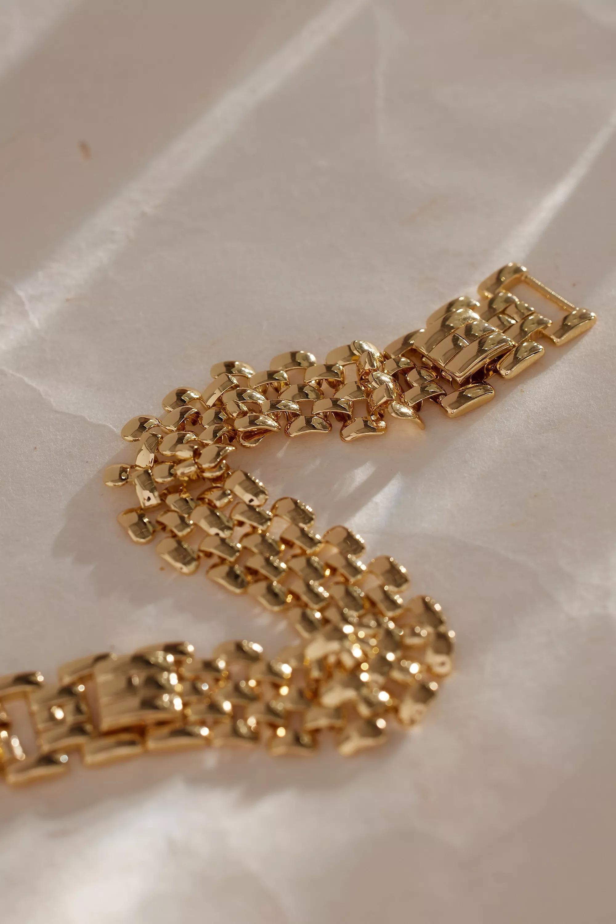 Gold Uk Bb Textured Brace, , large image number 3