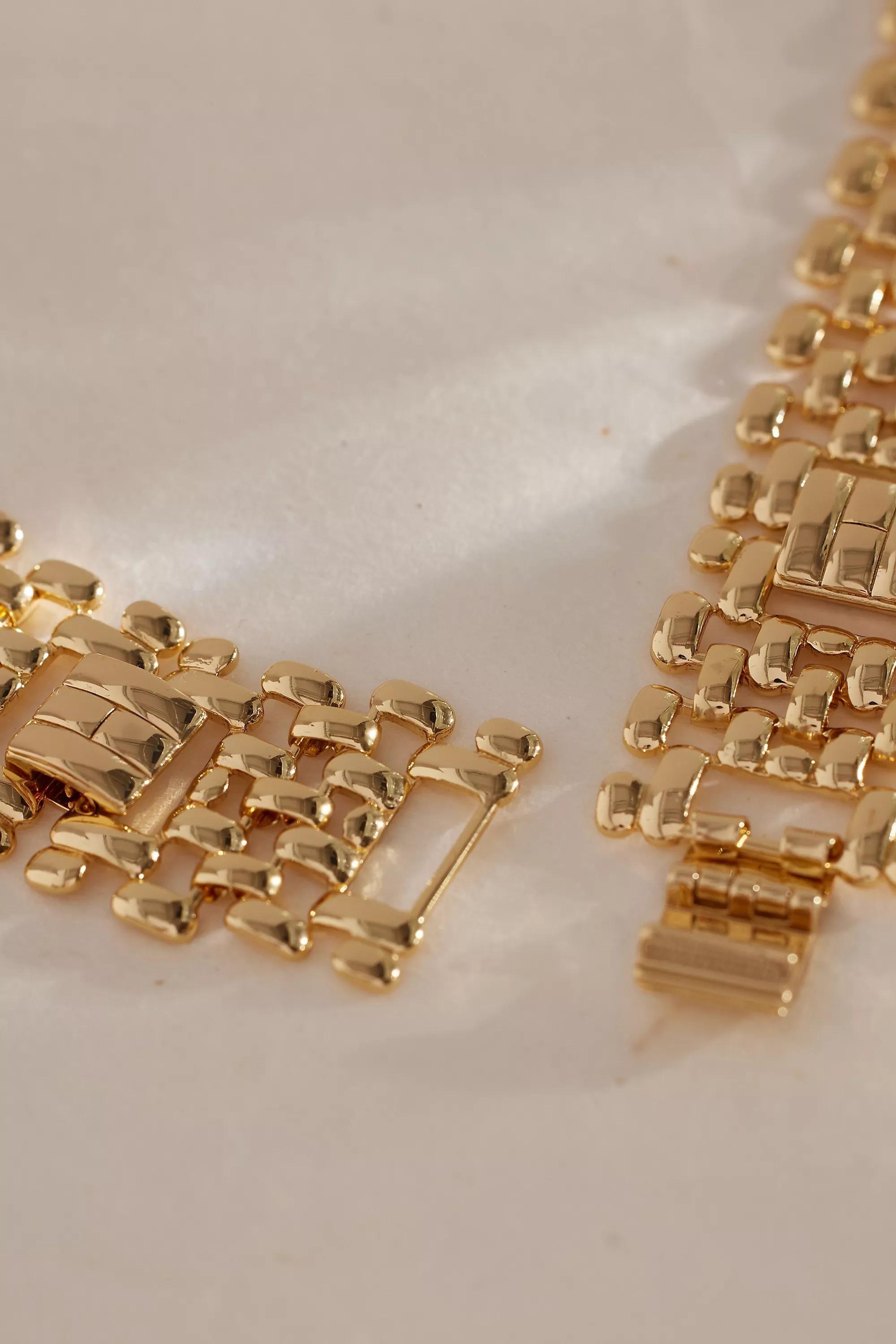 Baublebar Watch Band Collar Necklace, Gold, A501_0070, large image number 2