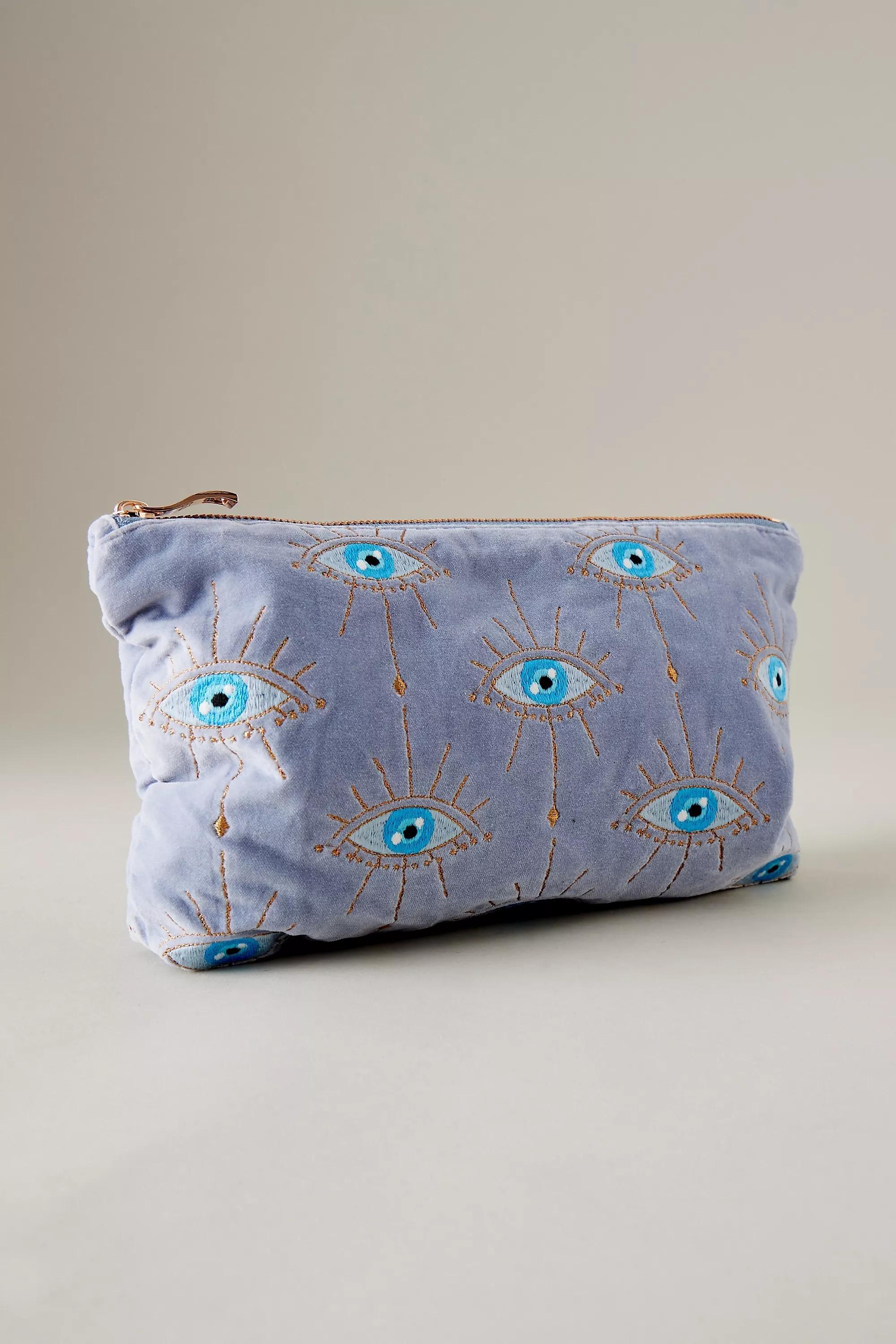 Anthropologie - Uk Eliz Scar Evil Eye Pouch, Blue