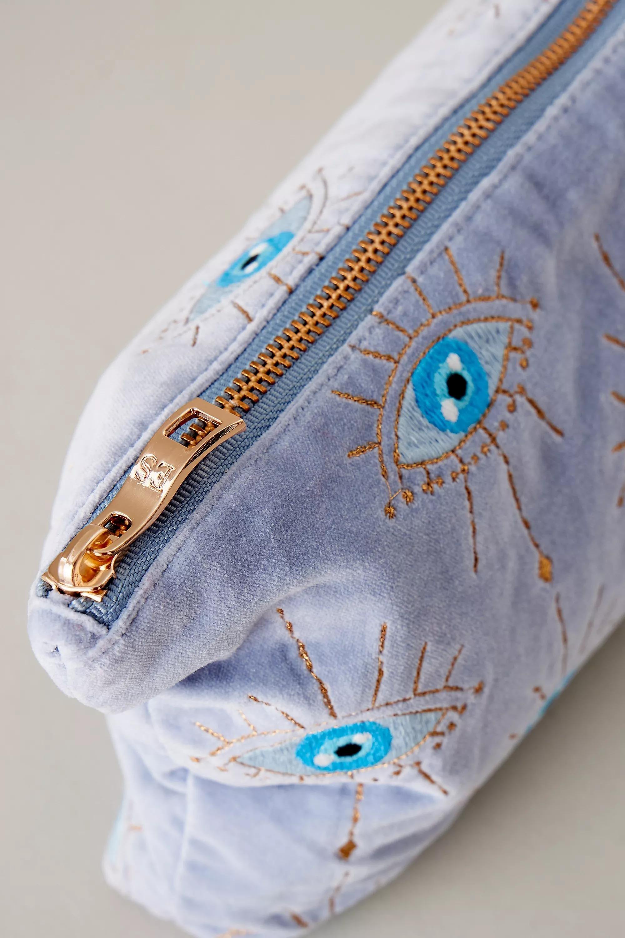 Uk Eliz Scar Evil Eye Pouch, Blue, A501_0040, large image number 1