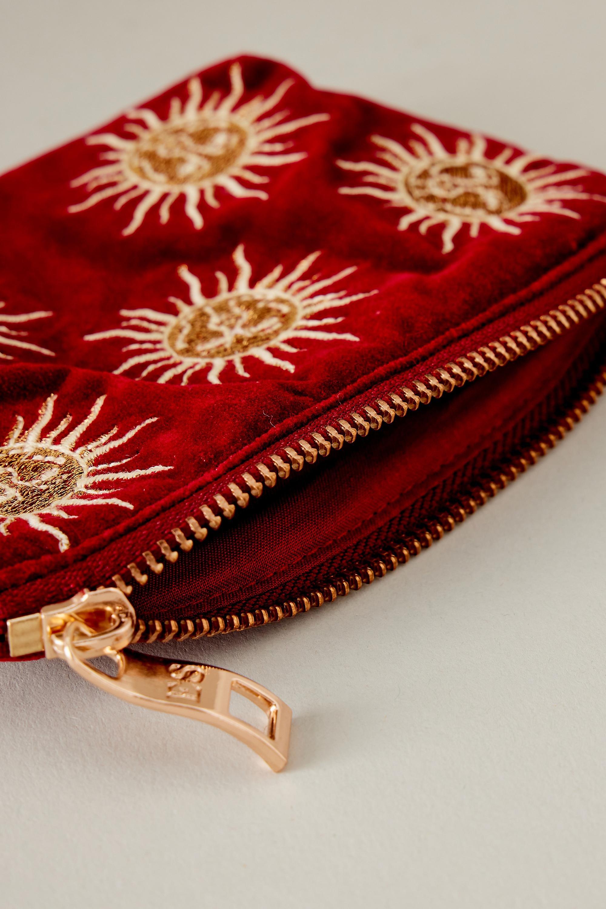 Uk Eliz Scar Sun Coin Purse, Red, , large image number 1