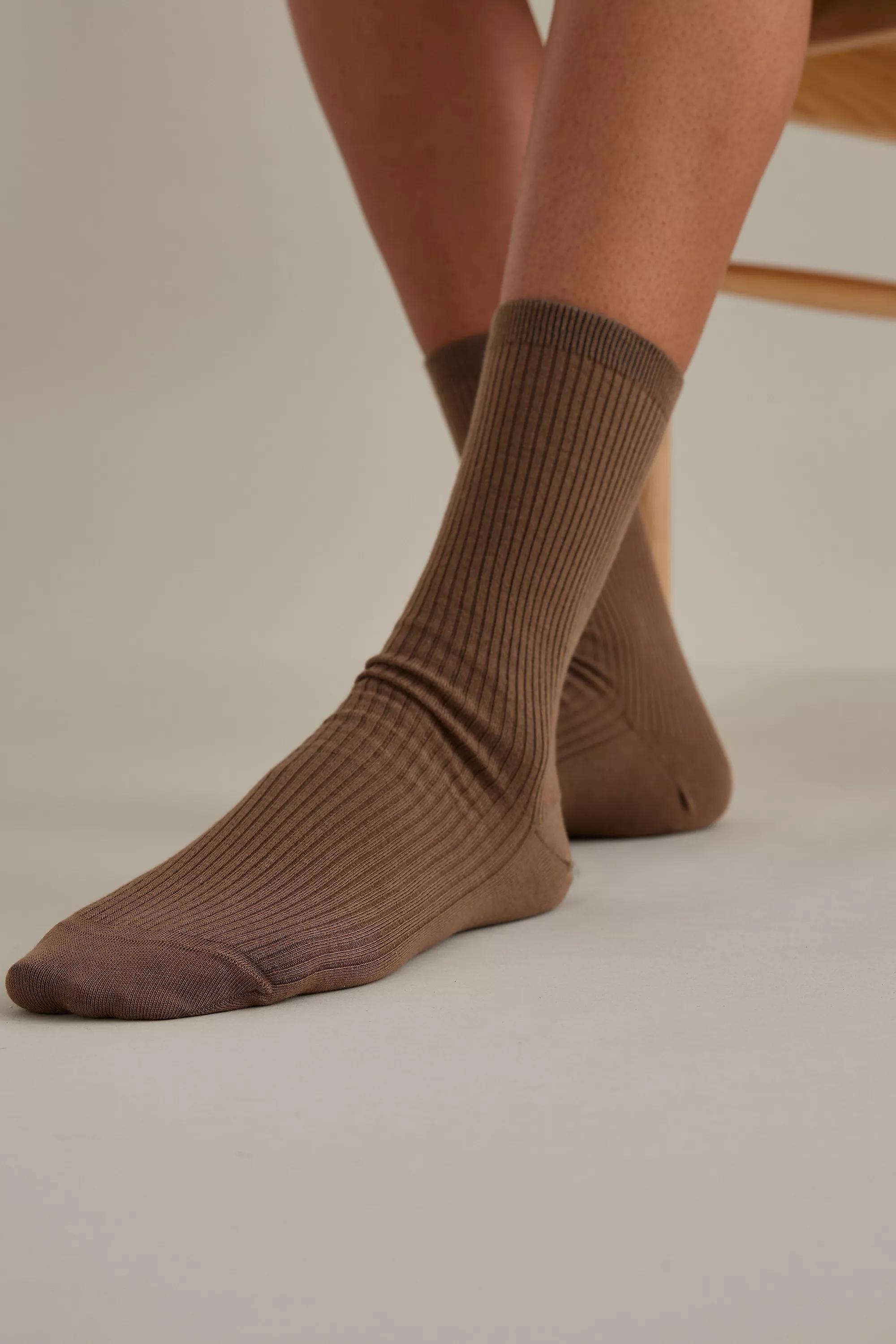 Colorful Standard Mid-Calf Socks, Brown, , large image number 0