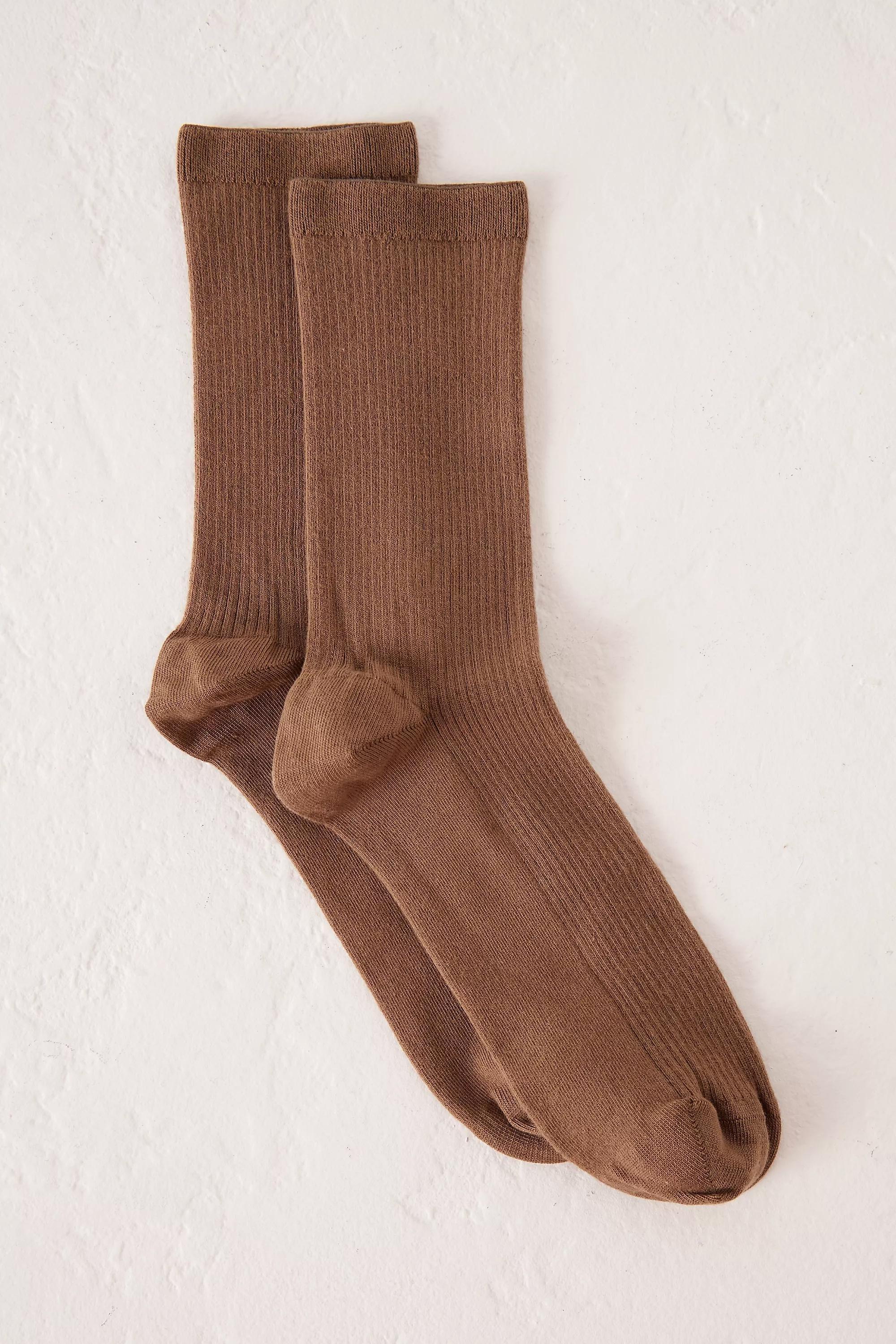 Colorful Standard Mid-Calf Socks, Brown, , large image number 1