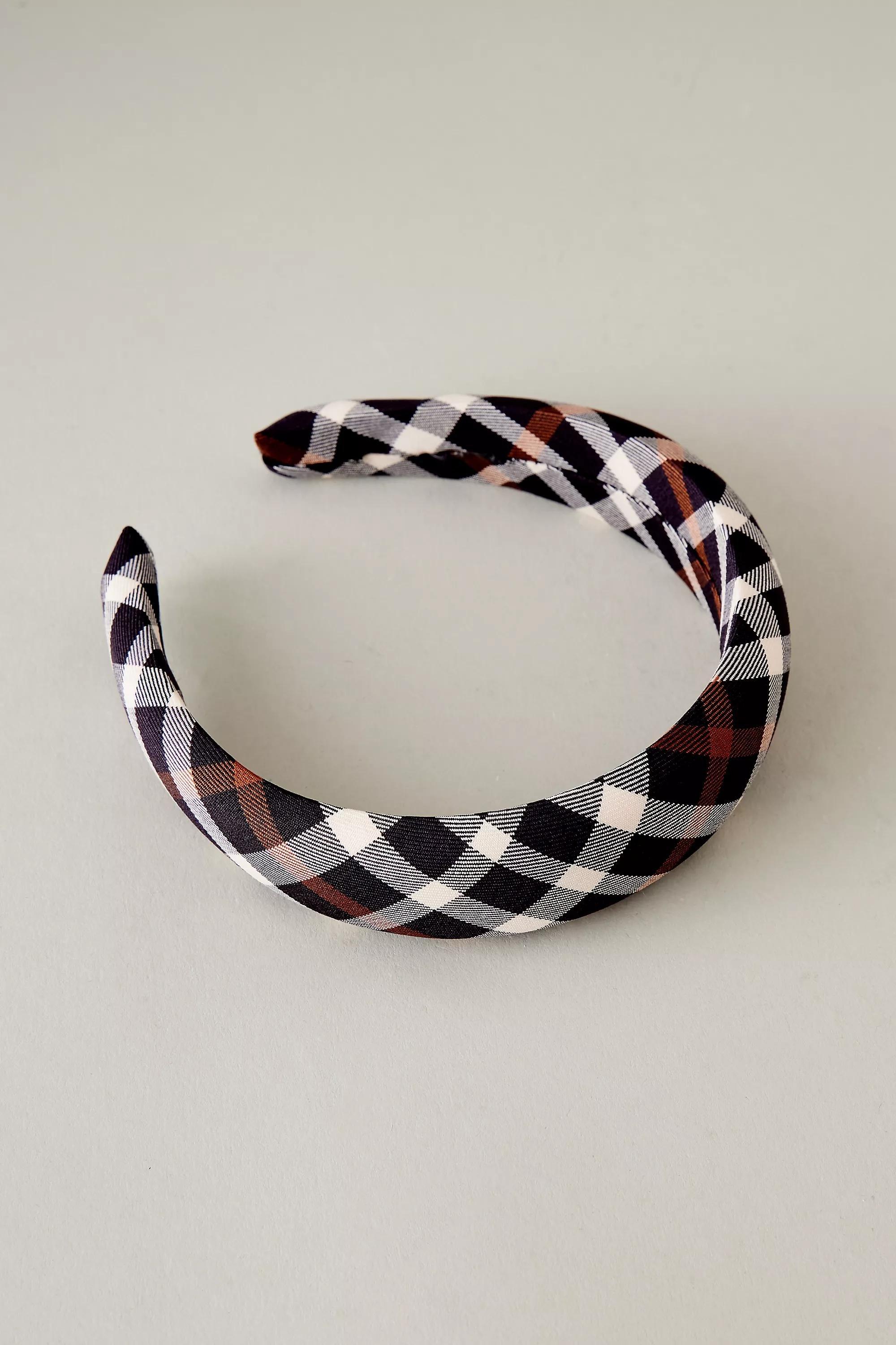 Tartan Padded Headband, Multicolour, A501_0000, large image number 1