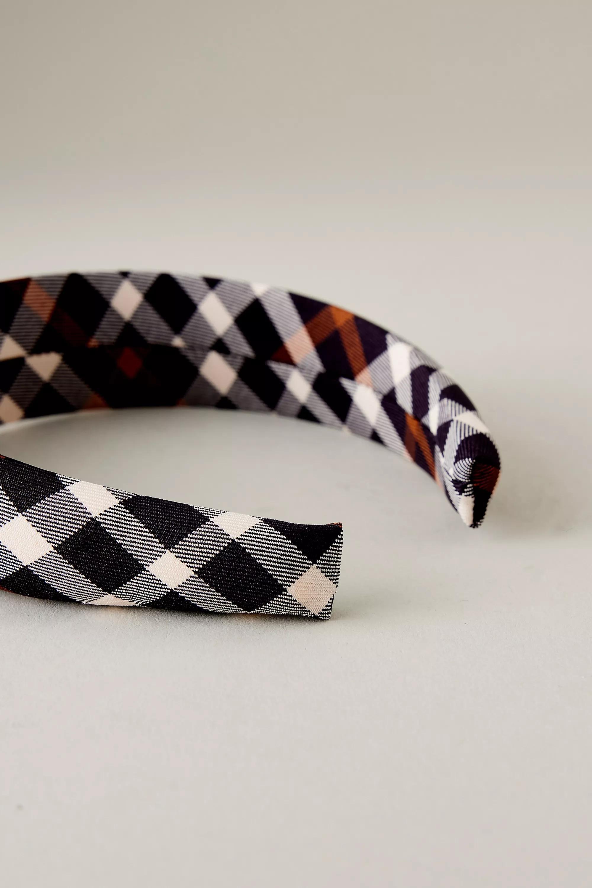 Tartan Padded Headband, Multicolour, A501_0000, large image number 3