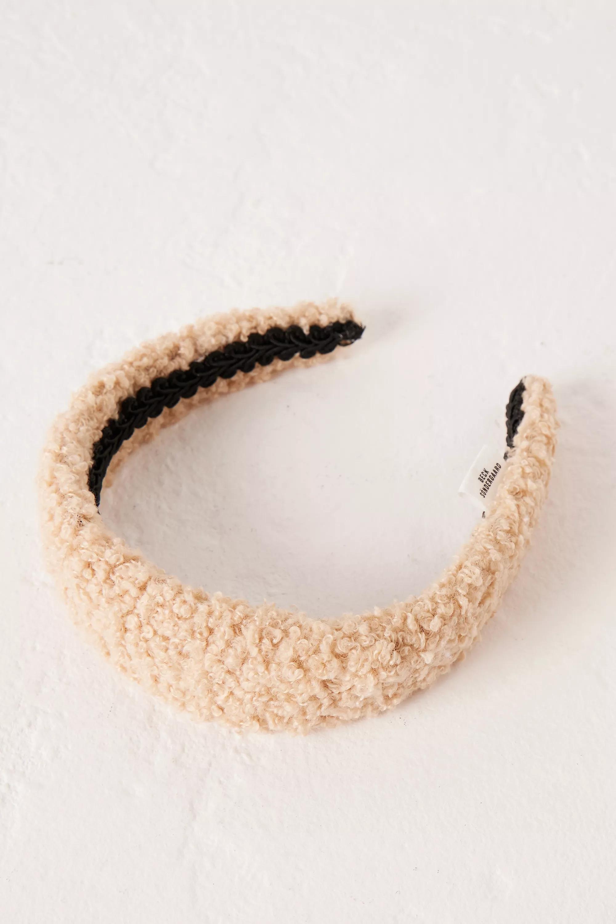 Becksondergaard Teddy Texture Headband, Beige, A501_0016, large image number 0