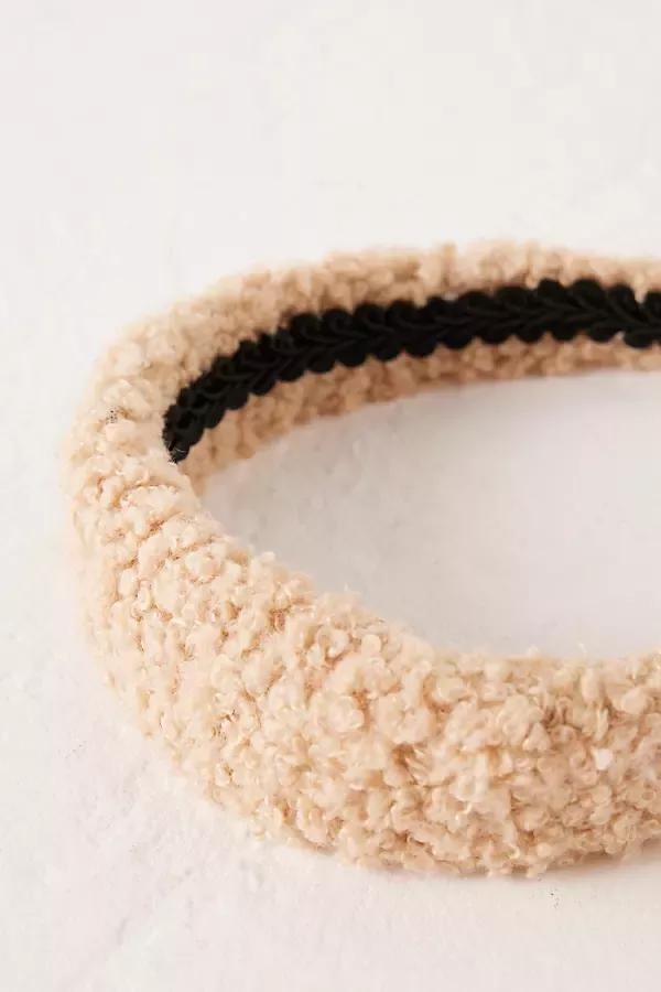 Becksondergaard Teddy Texture Headband, Beige, A501_0016, large image number 1