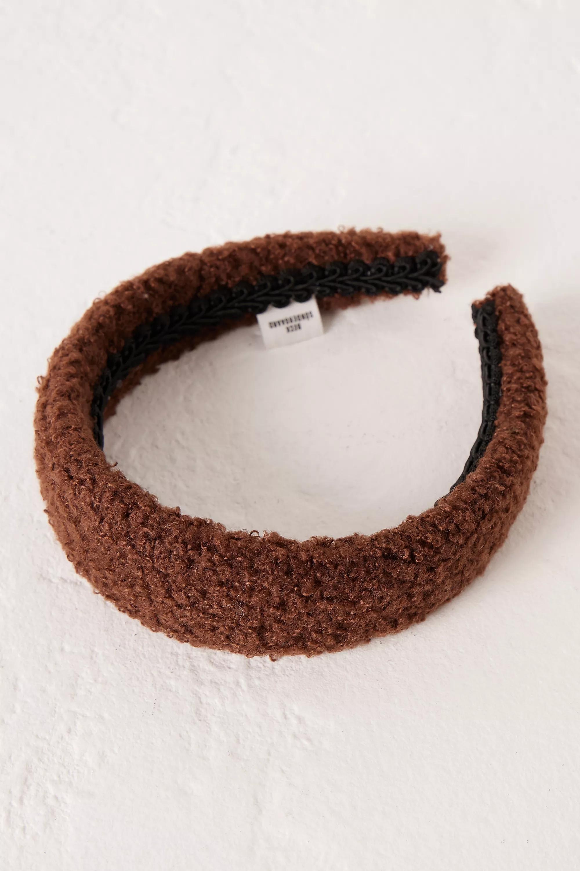 Becksondergaard Teddy Texture Headband, Brown, A501_0020, large image number 0