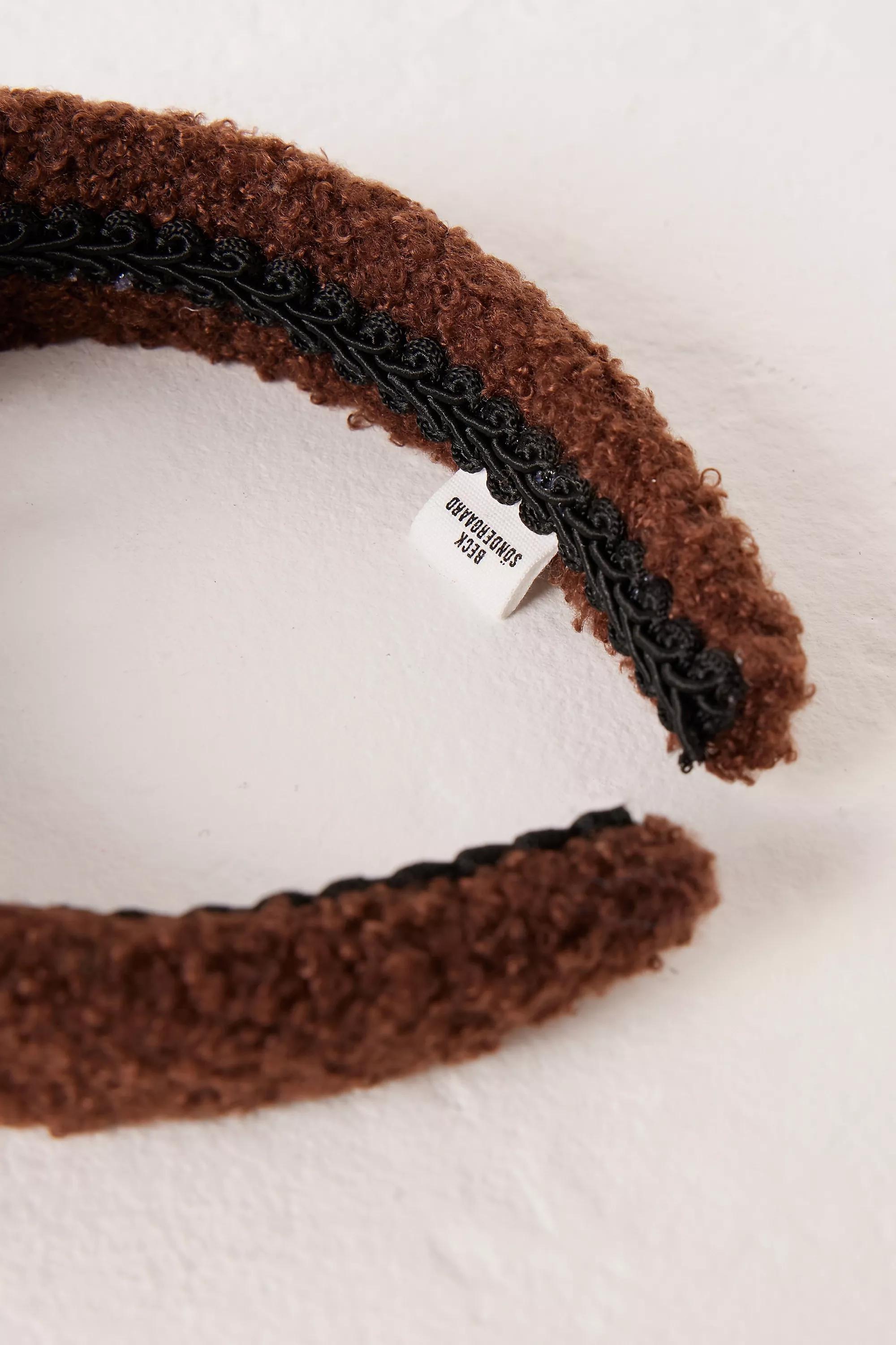Becksondergaard Teddy Texture Headband, Brown, A501_0020, large image number 1