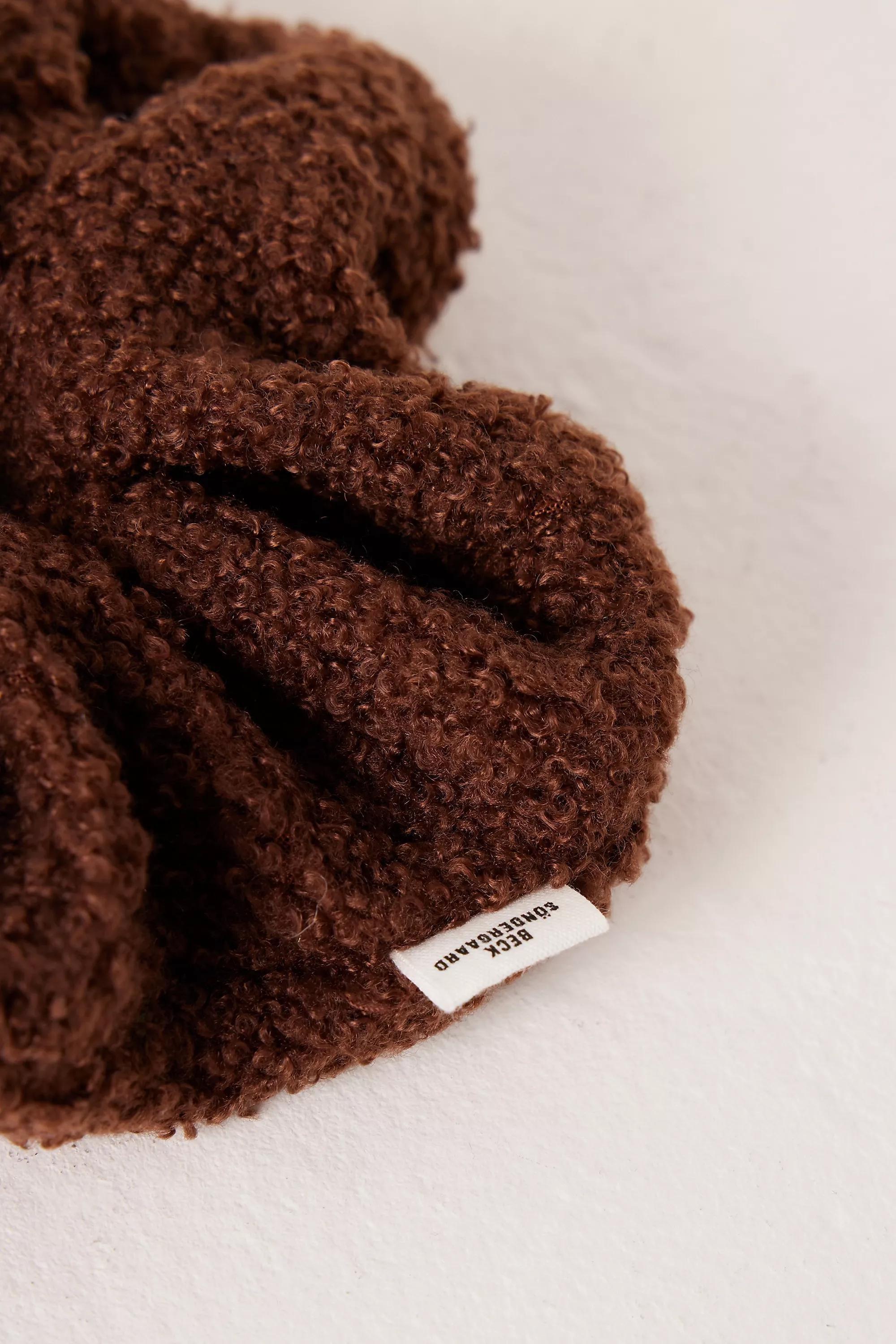 Becksondergaard Teddy Texture Hair Scrunchie, Brown, A501_0020, large image number 5