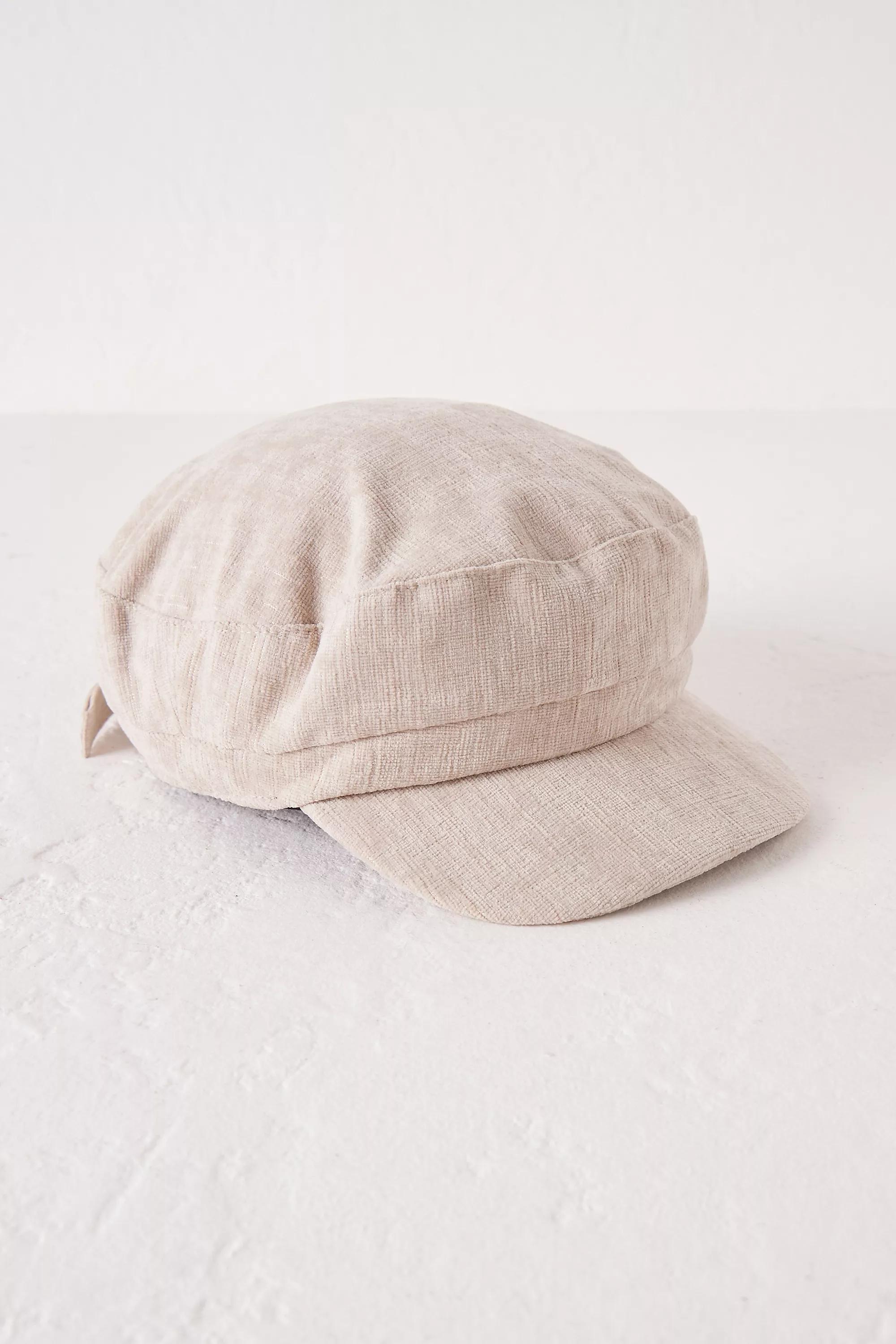 Textured Baker Boy Hat, Beige, A501_0024, large image number 1
