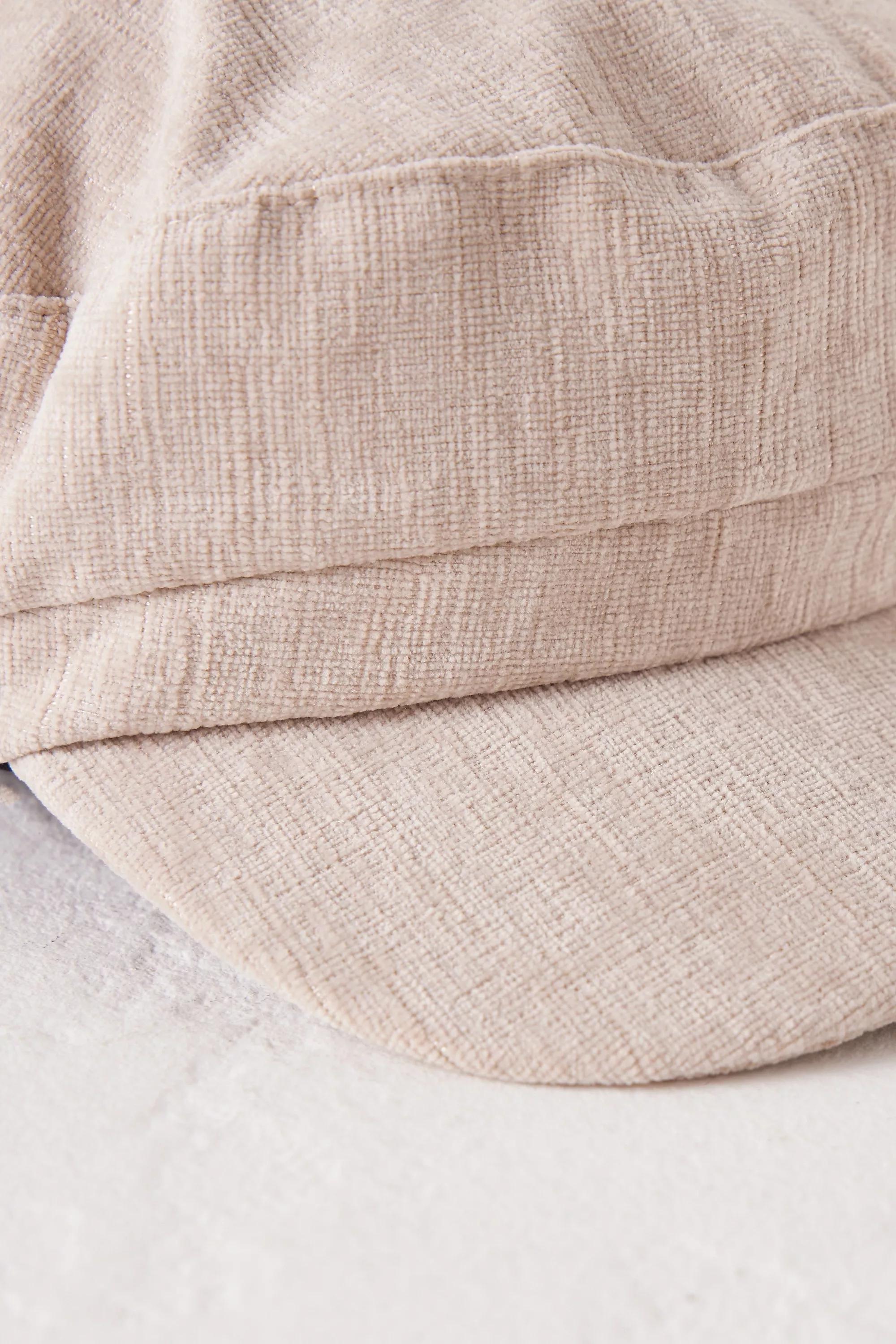 Textured Baker Boy Hat, Beige, A501_0024, large image number 3