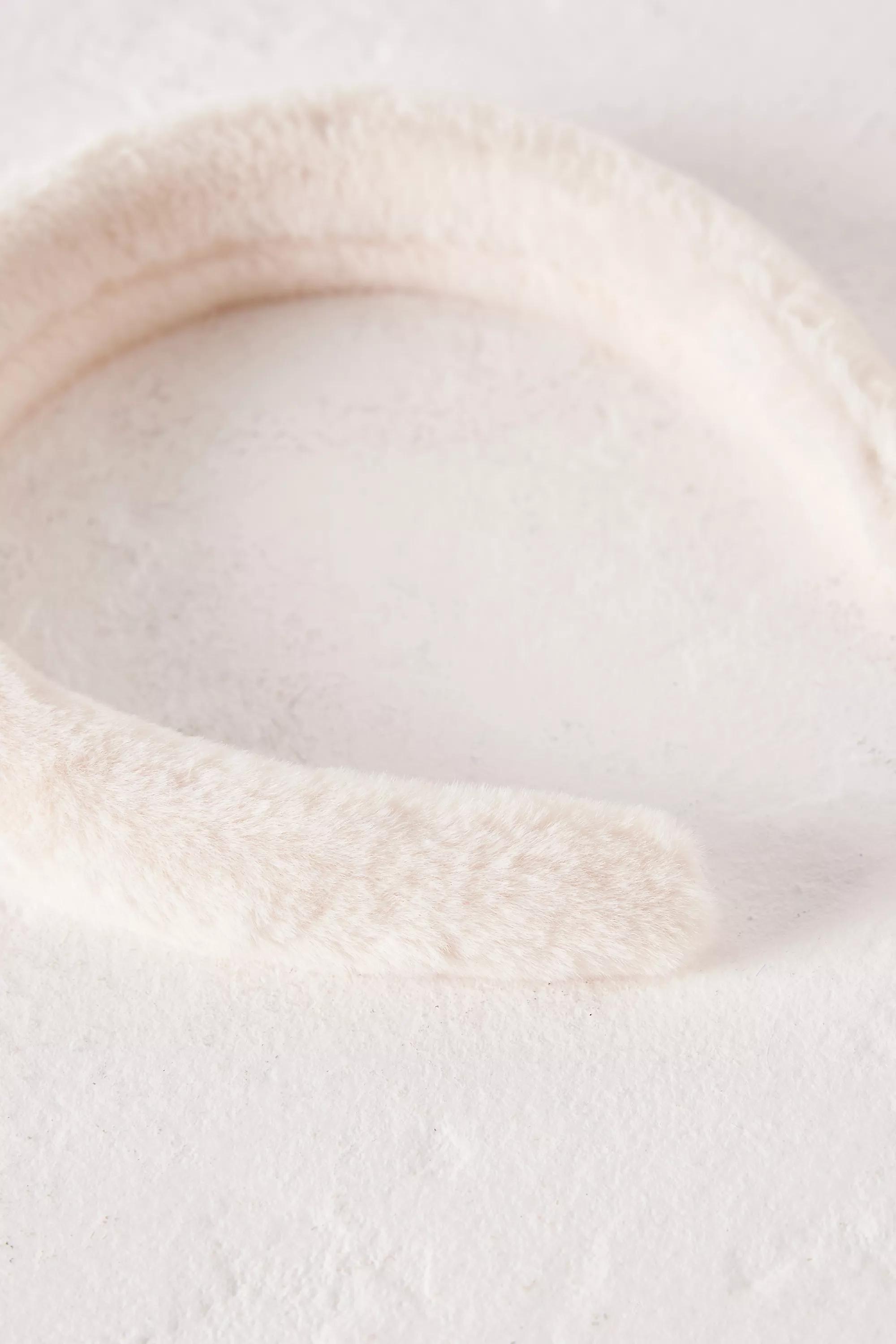 Faux-Fur Headband, White, A501_0010, large image number 1