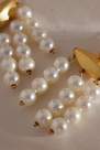 Anthropologie - Chunky Pearl-Drop Chandelier Earrings, Pearl