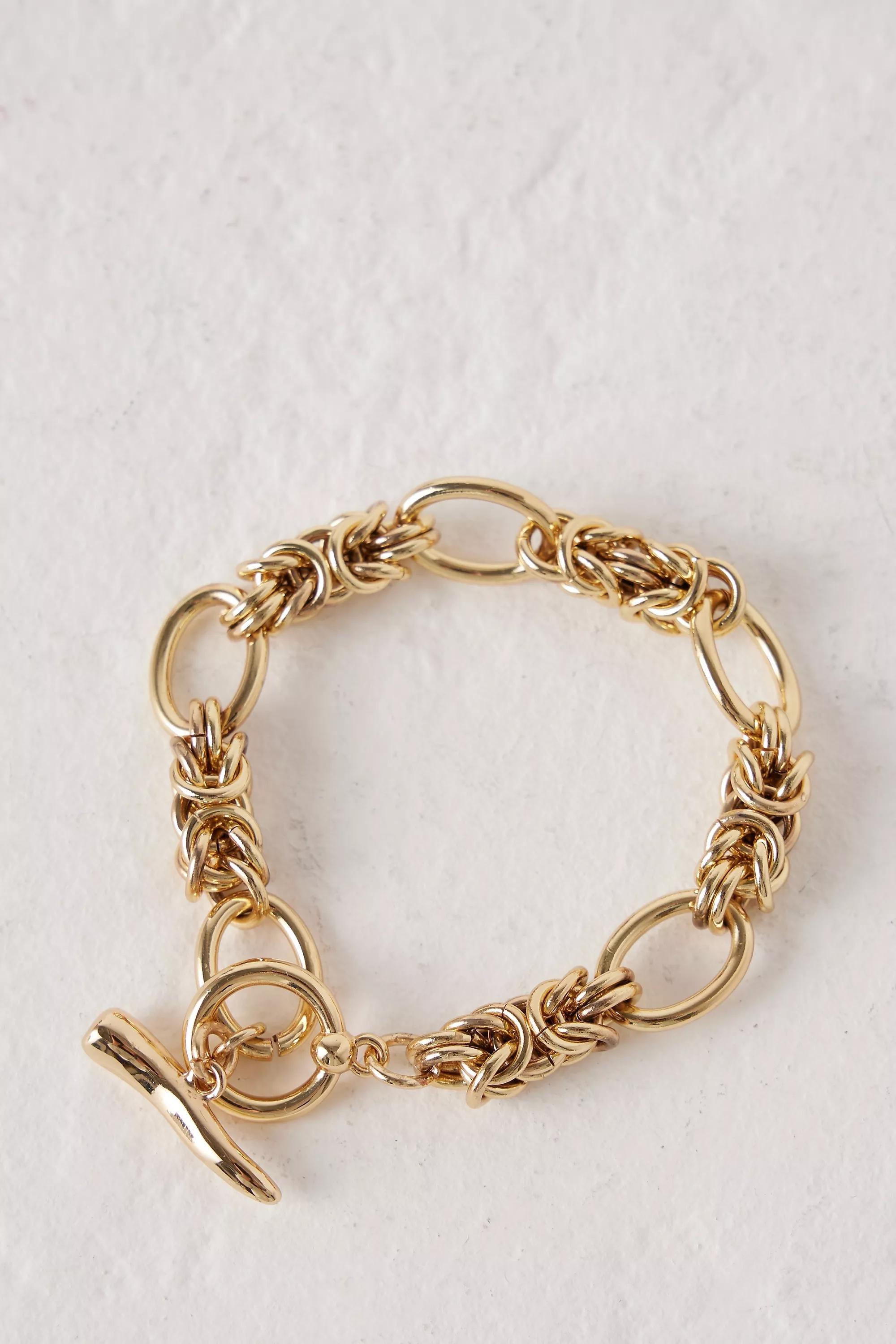 Link Toggle Chain Bracelet, Gold, , large image number 0