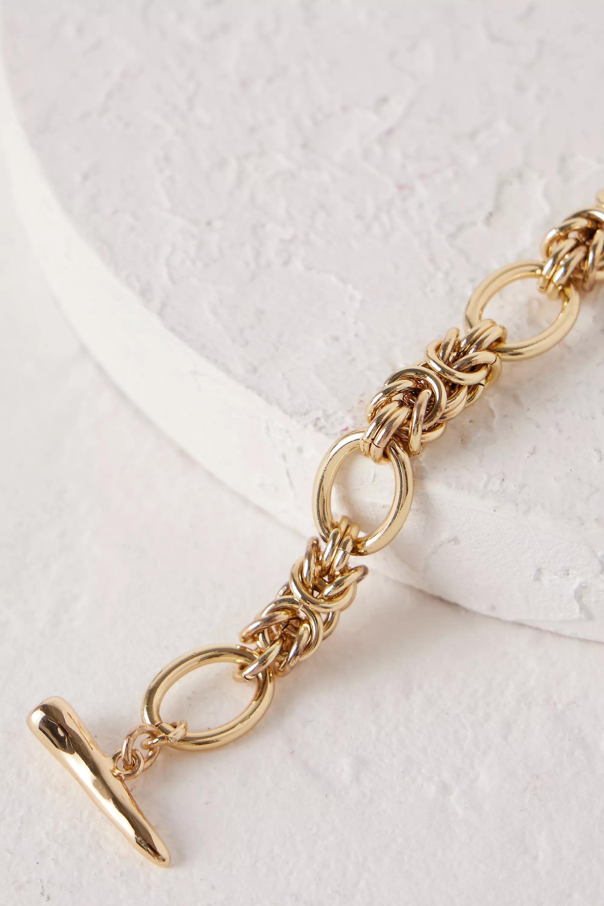Link Toggle Chain Bracelet, Gold, , large image number 1