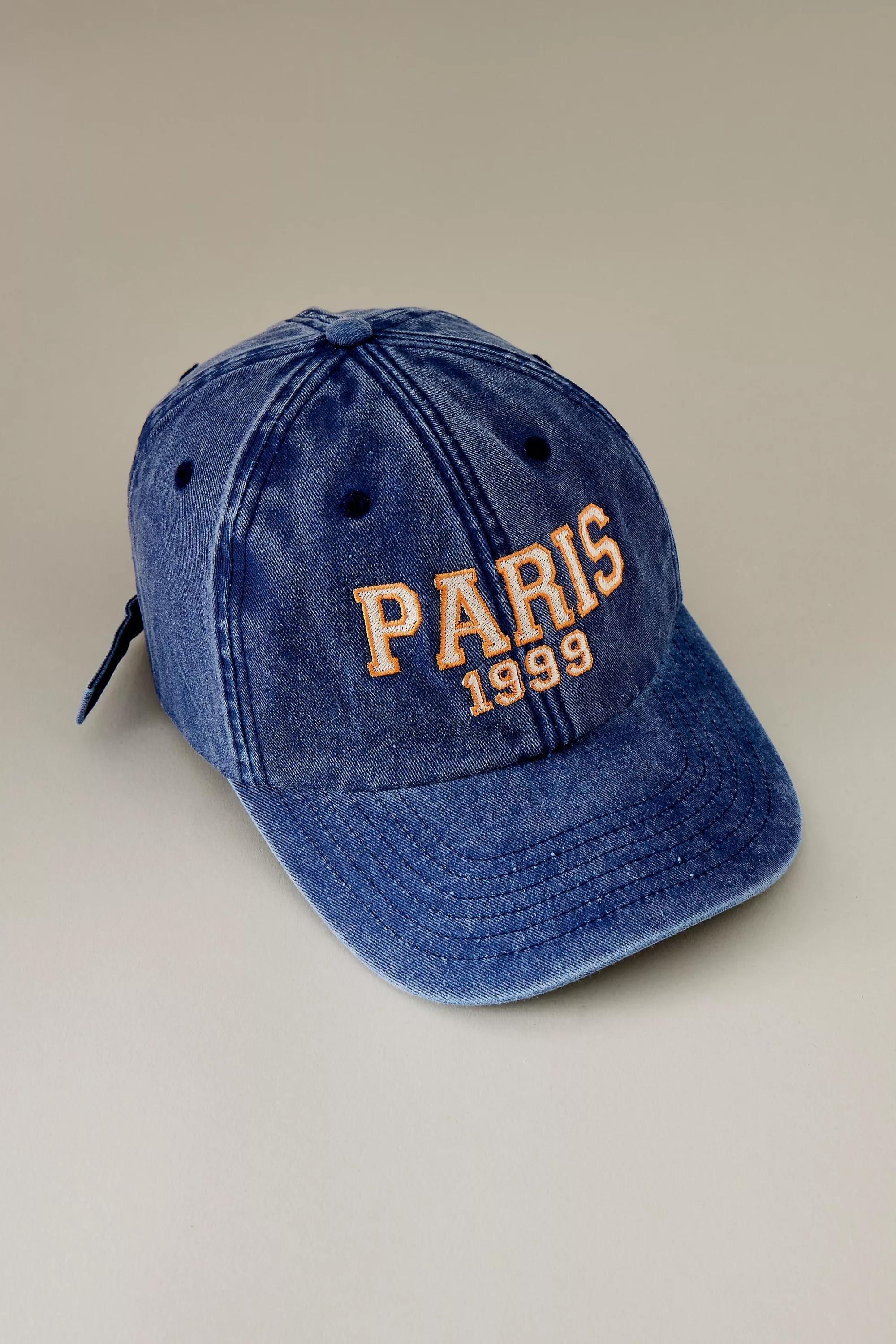 Embroidered City Baseball Cap, Blue, , large image number 1