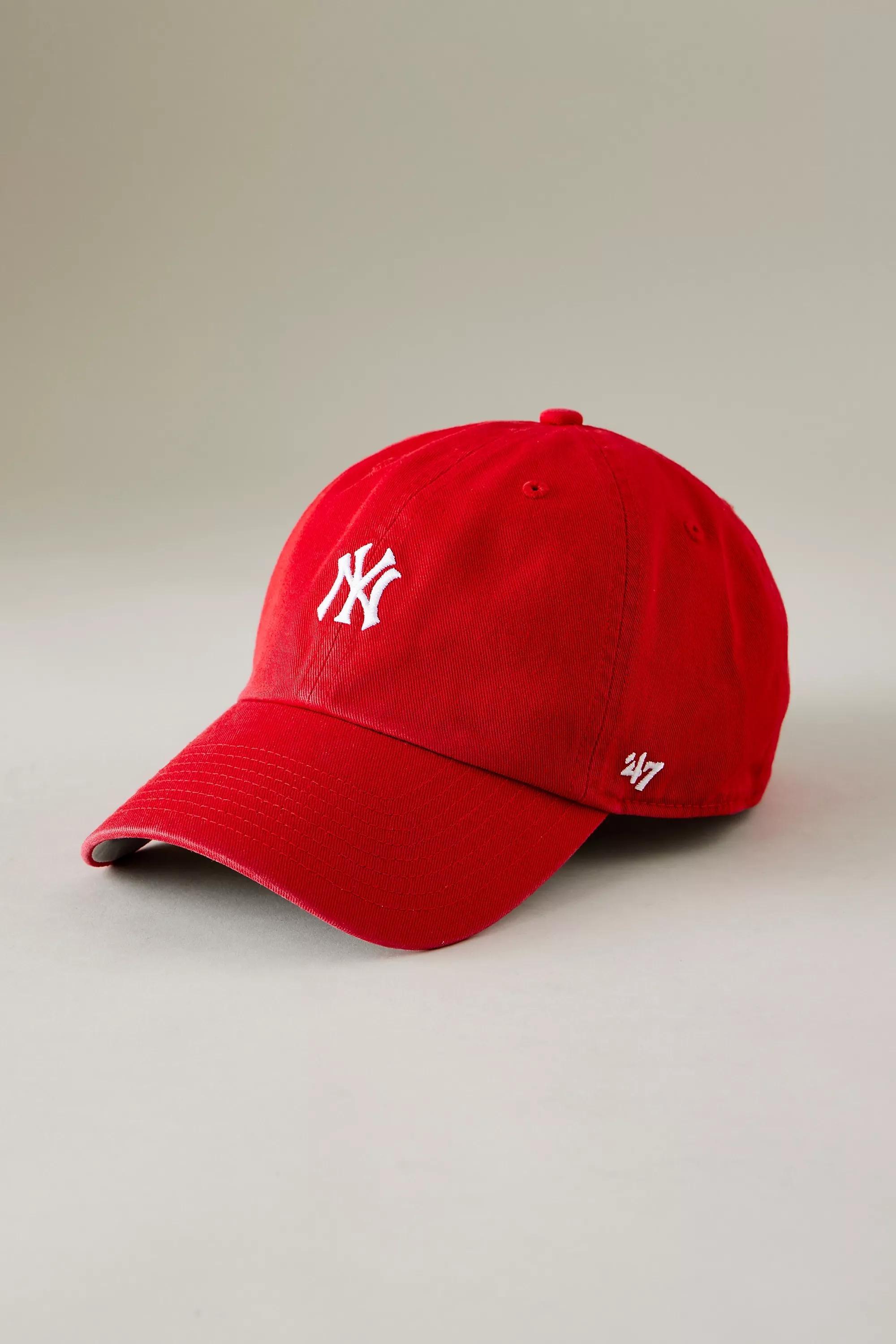 Anthropologie Embroidered Baseball Cap, Red, A501_0060, large image number 0