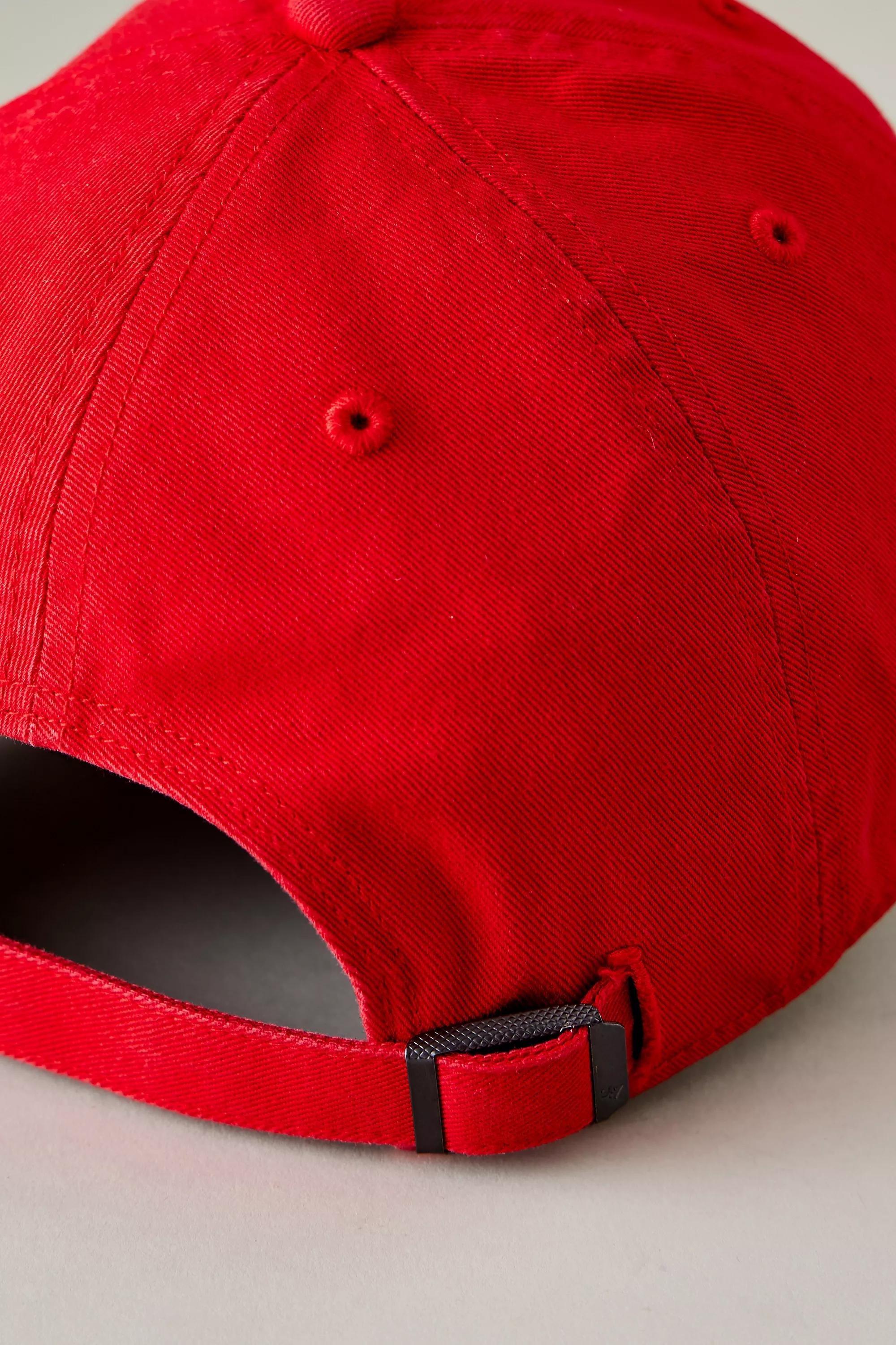 Anthropologie Embroidered Baseball Cap, Red, A501_0060, large image number 2