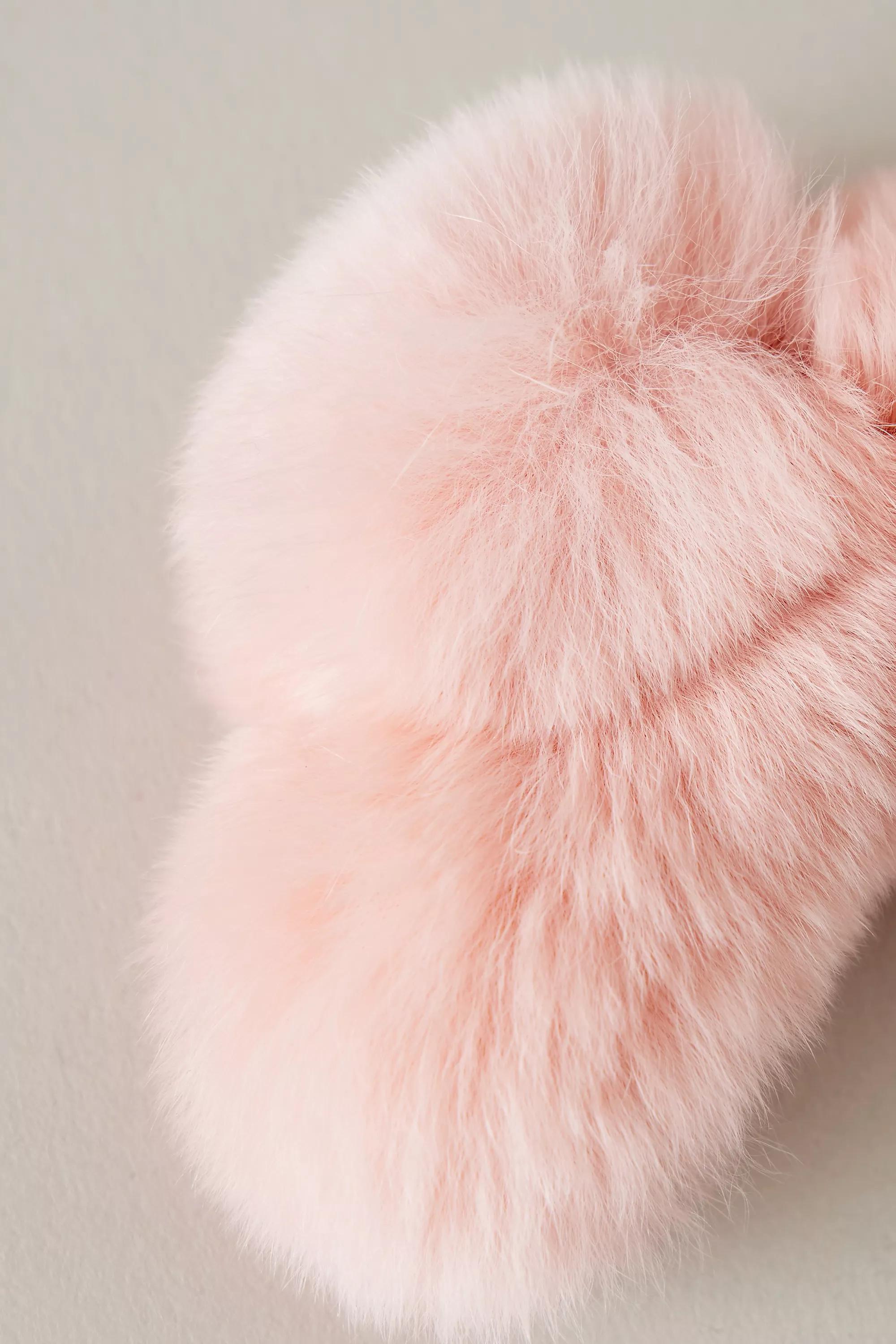 Soft Fluffy Hair Claw Clip, Peach, A501_0067, large image number 1