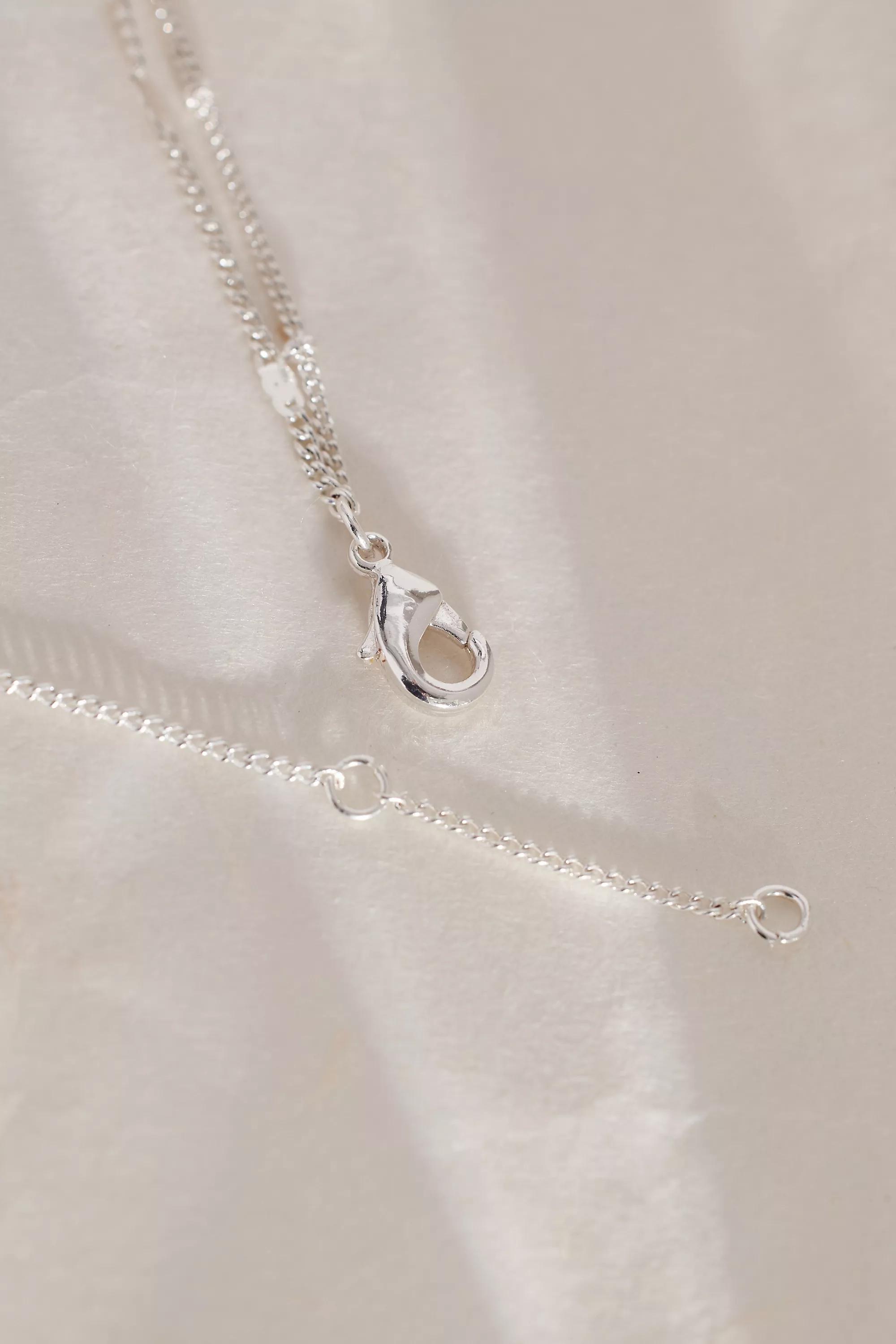 Crystal Star-Pendant Layered Chain Necklace, Silver, A501_0007, large image number 3