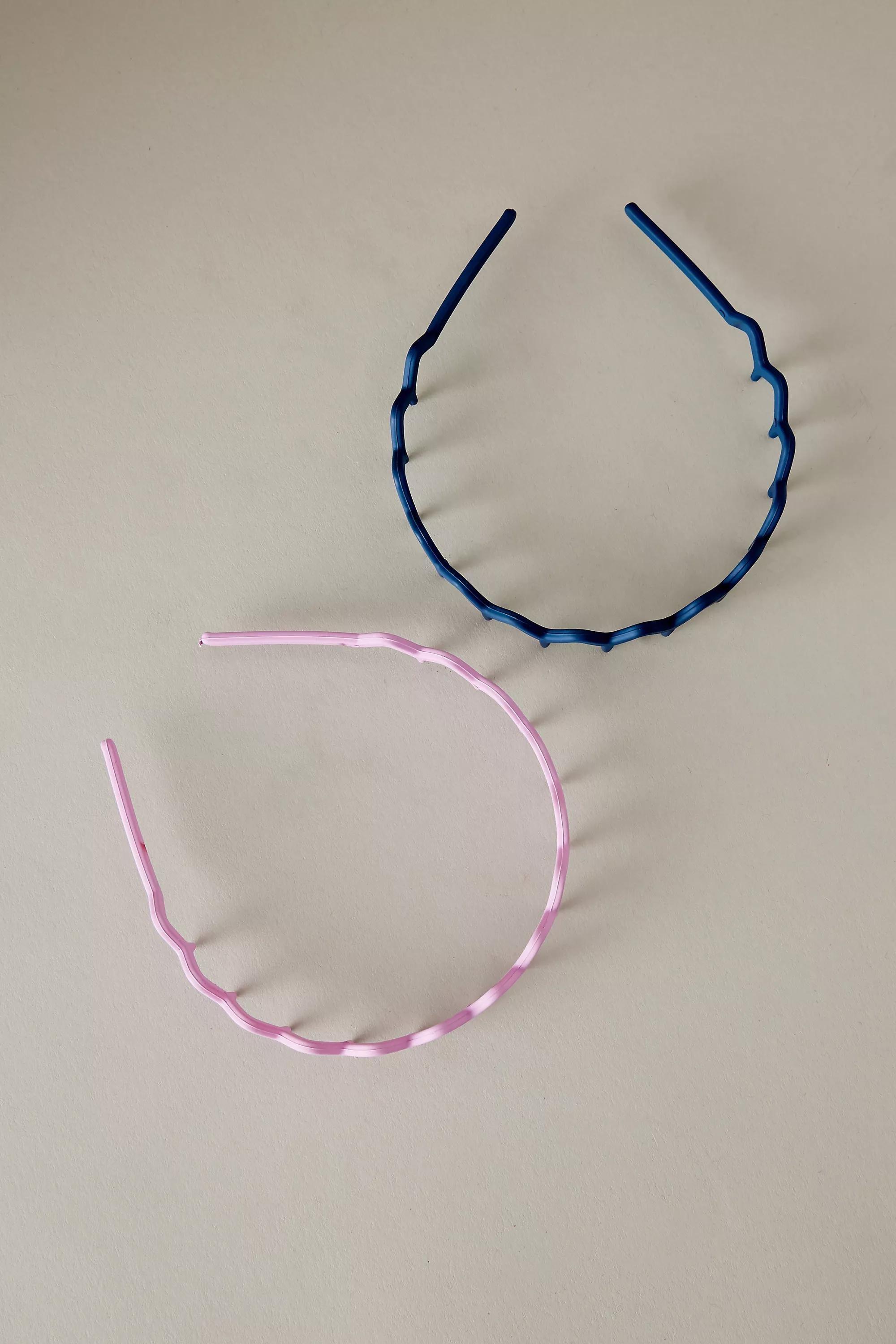 Mixed Comb Headbands, Set Of 2, Pink, A501_0066, large image number 0