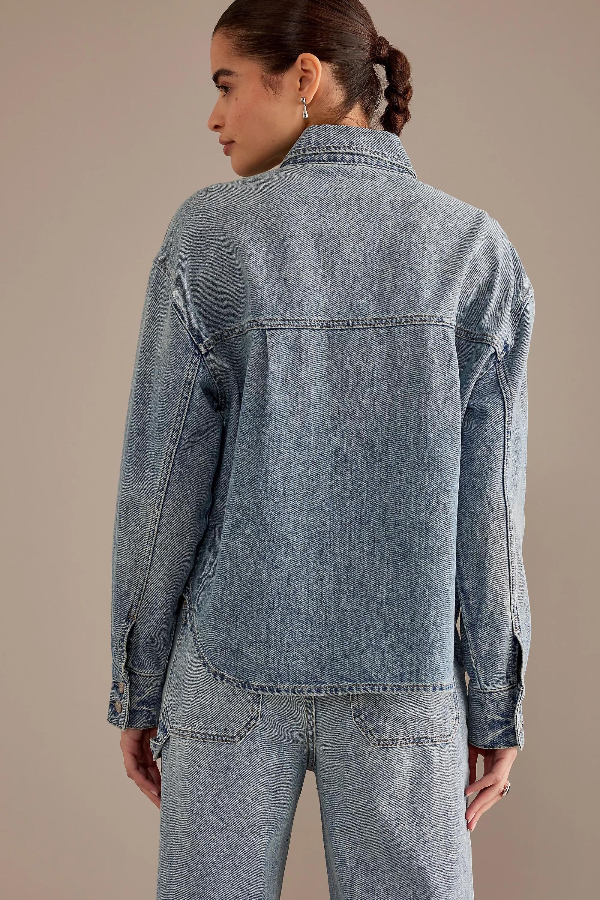 Pistola Mandy Cropped Denim Jacket, Blue, , large image number 5