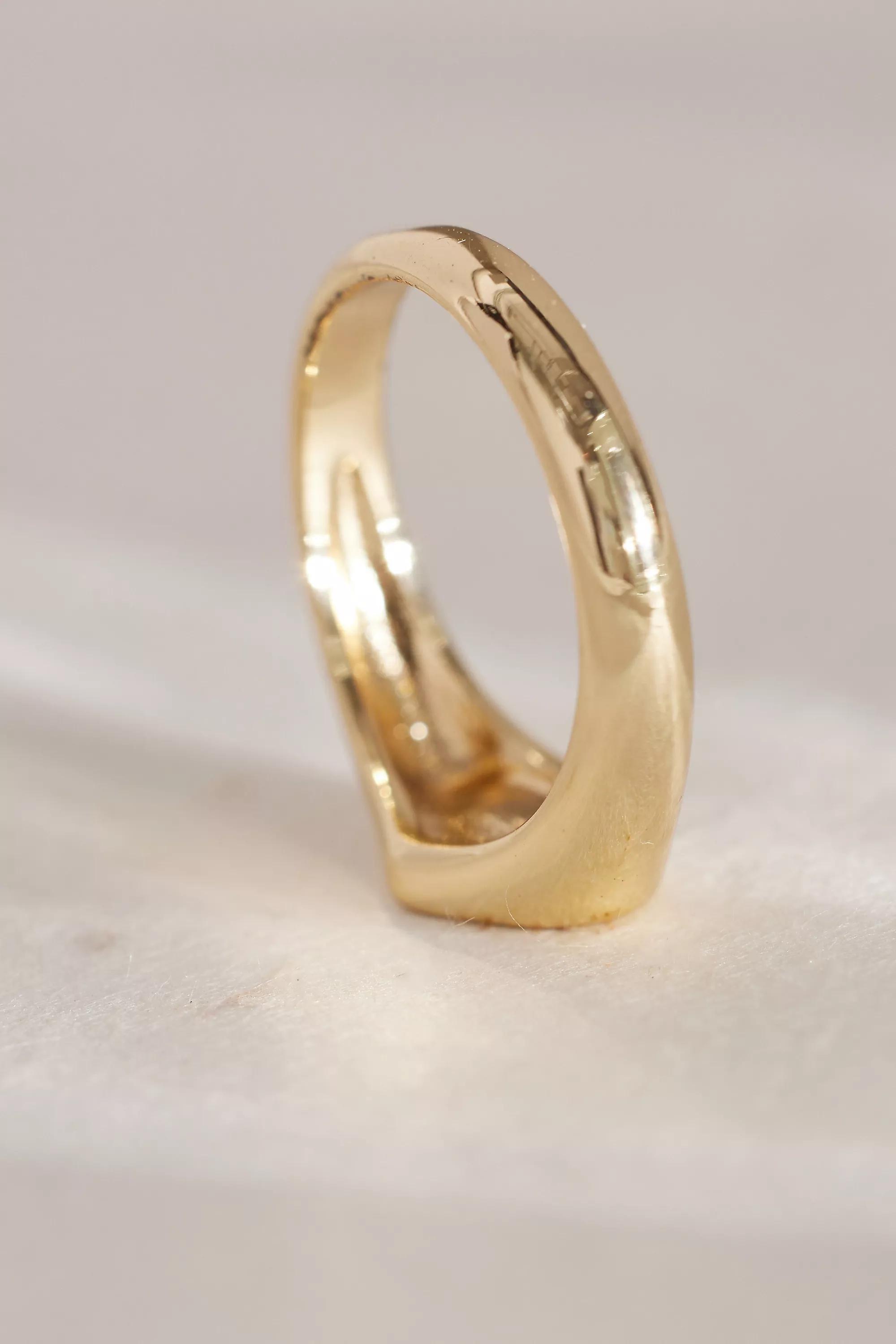 Heart Signet Ring, Black, A501_0070, large image number 2