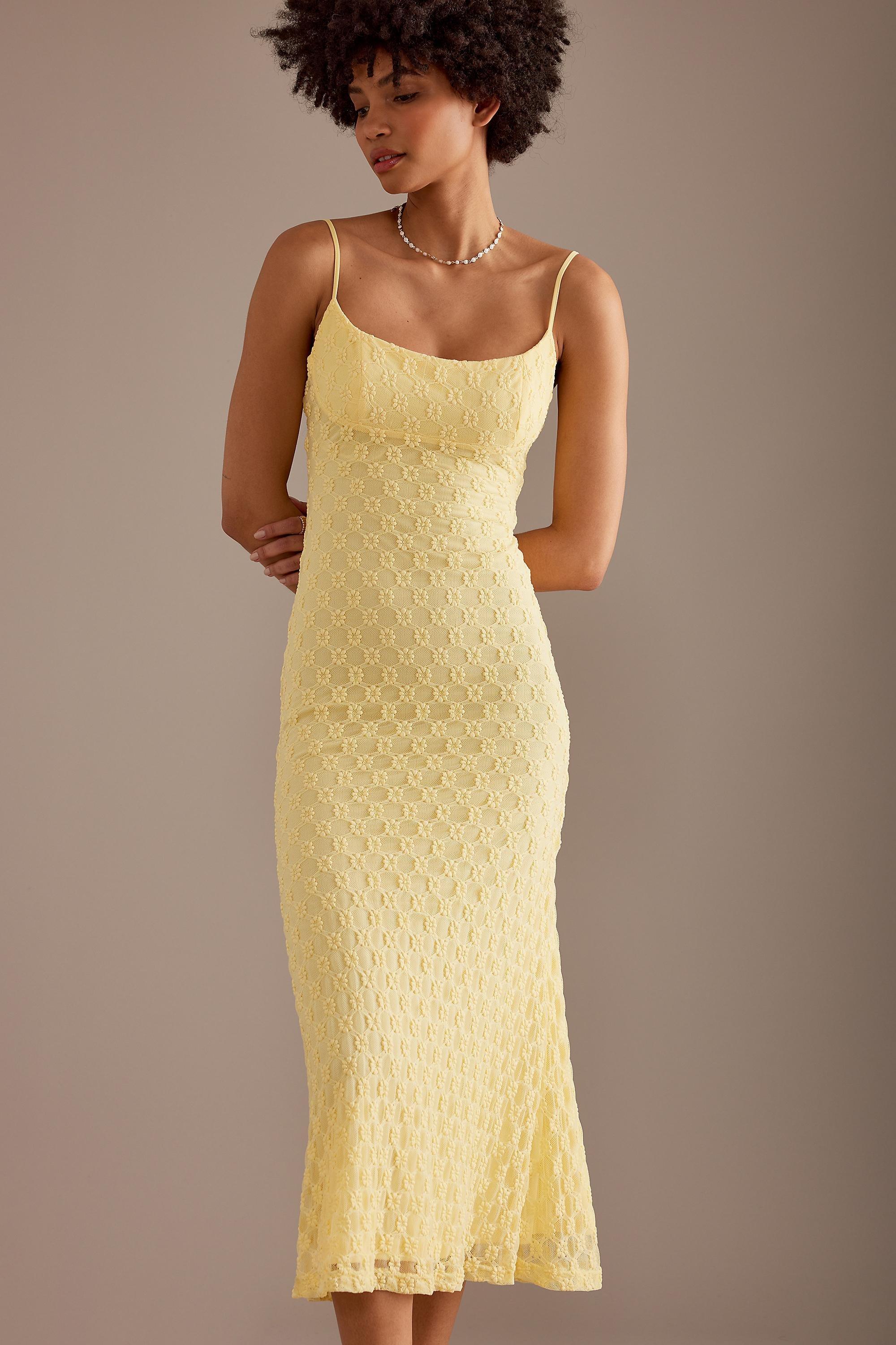 Bardot Adoni Sleeveless Midi Dress, Yellow, , large image number 1