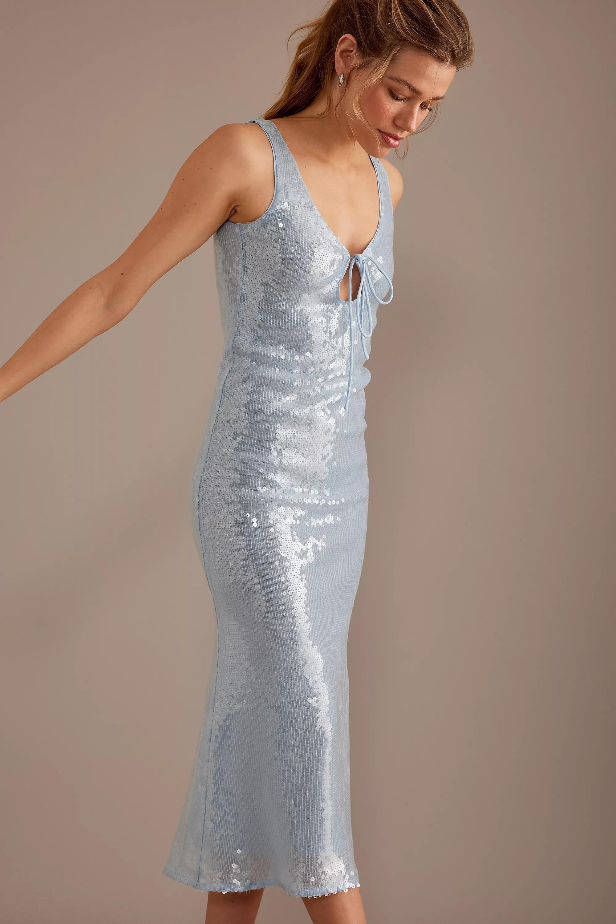 Bardot Adoni Sleeveless Midi Dress, Blue, , large image number 1