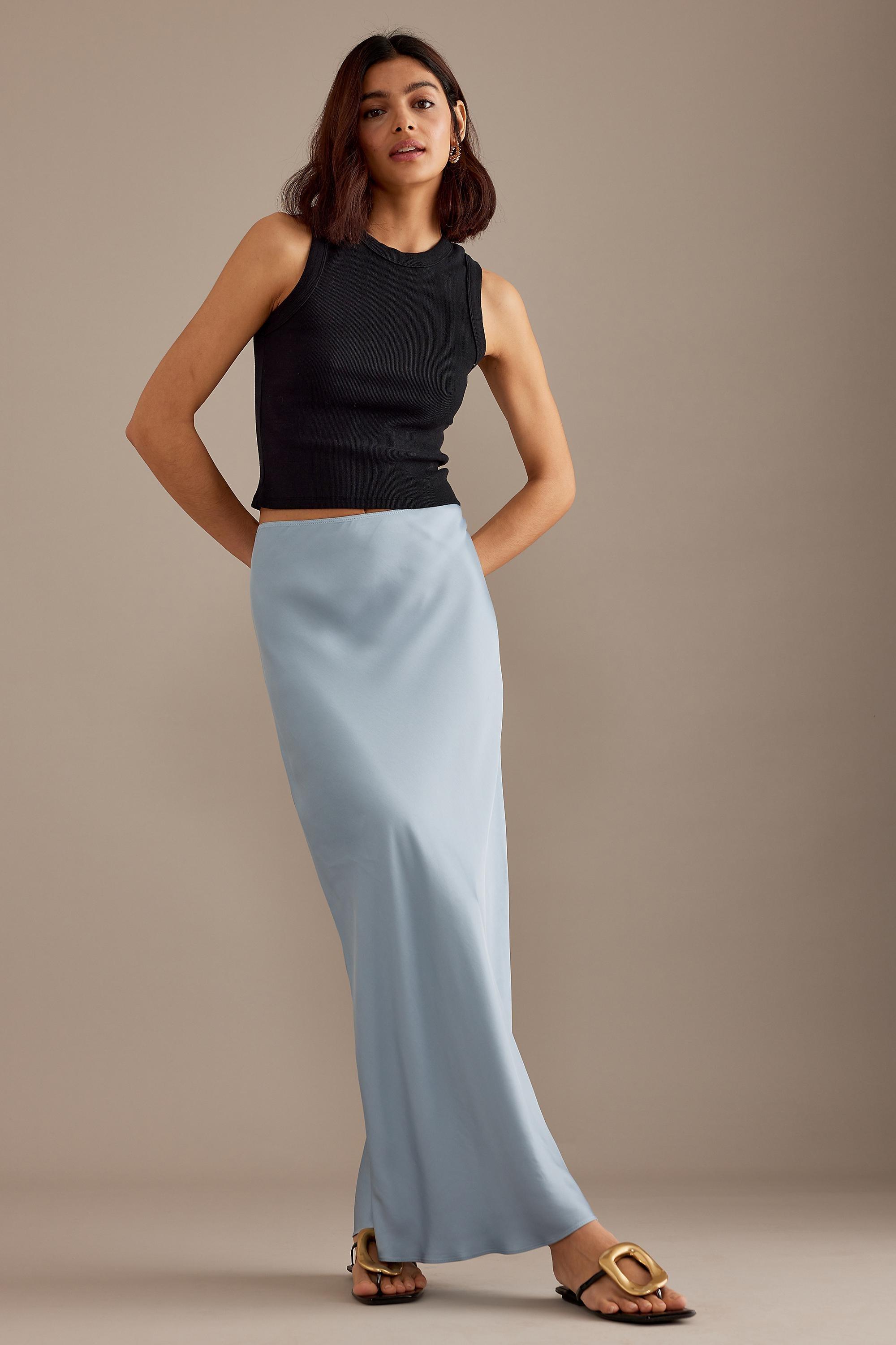 Anthropologie Slip Maxi, Blue, , large image number 0