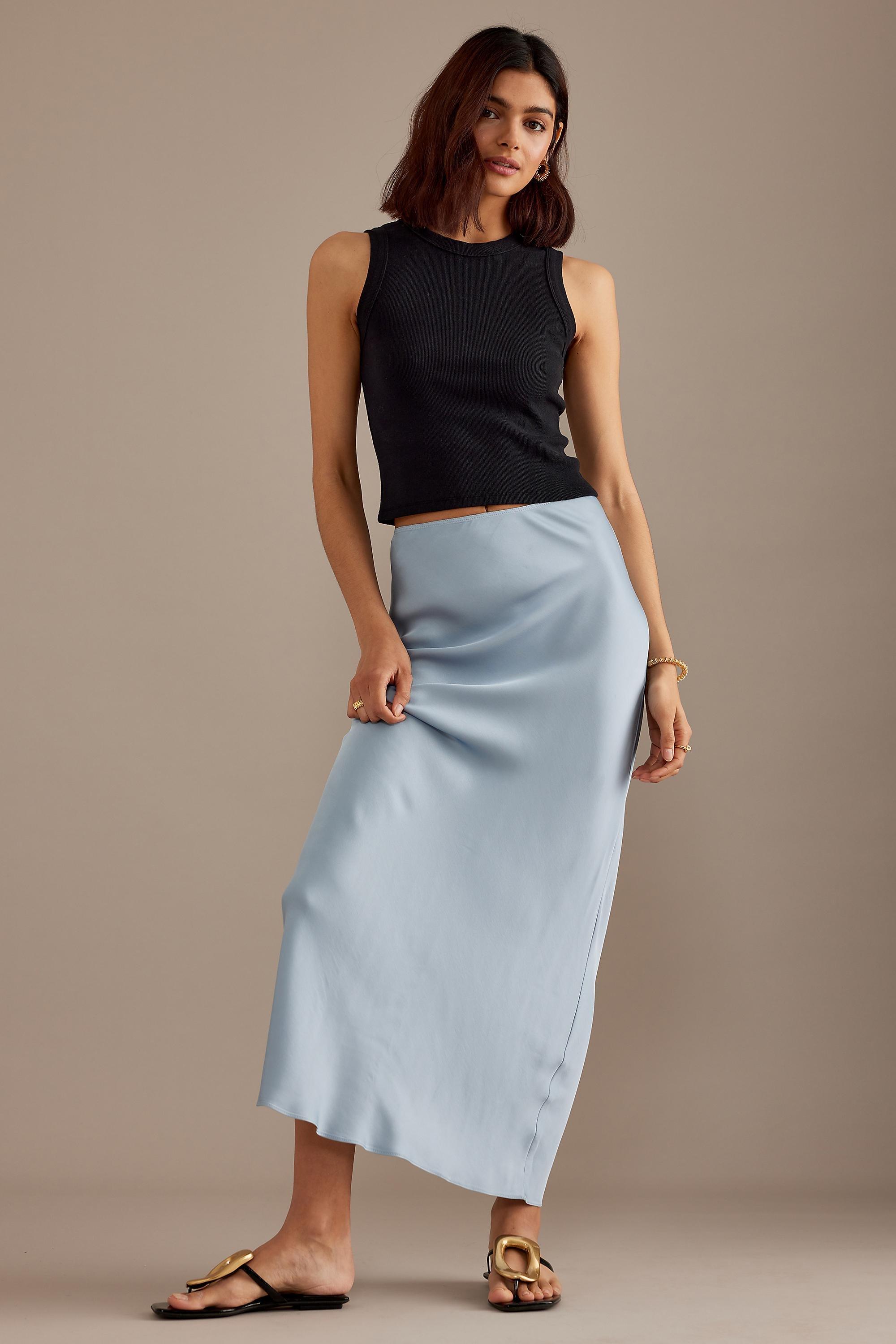Anthropologie Slip Maxi, Blue, , large image number 1