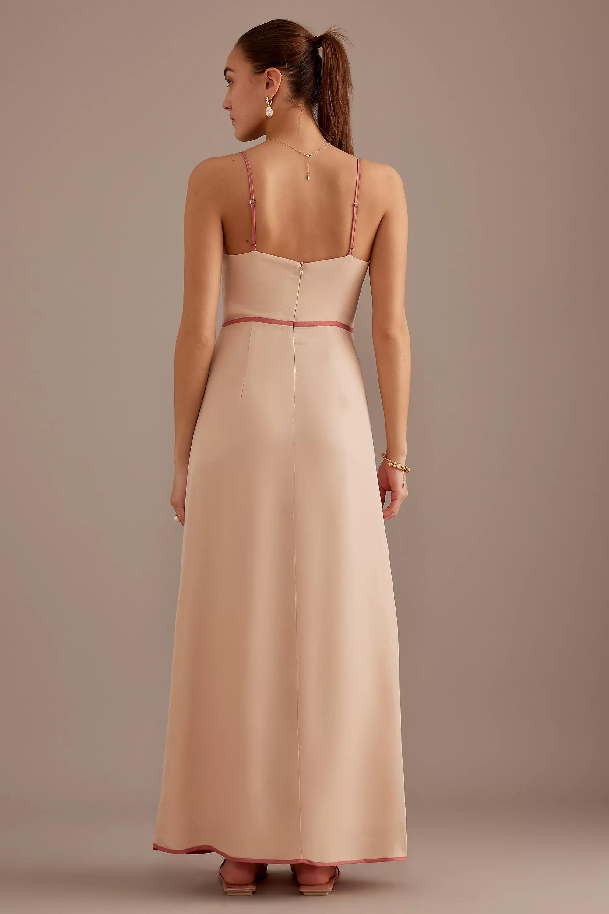 Sancia Tori V-Neck Maxi Dress, Beige, , large image number 5