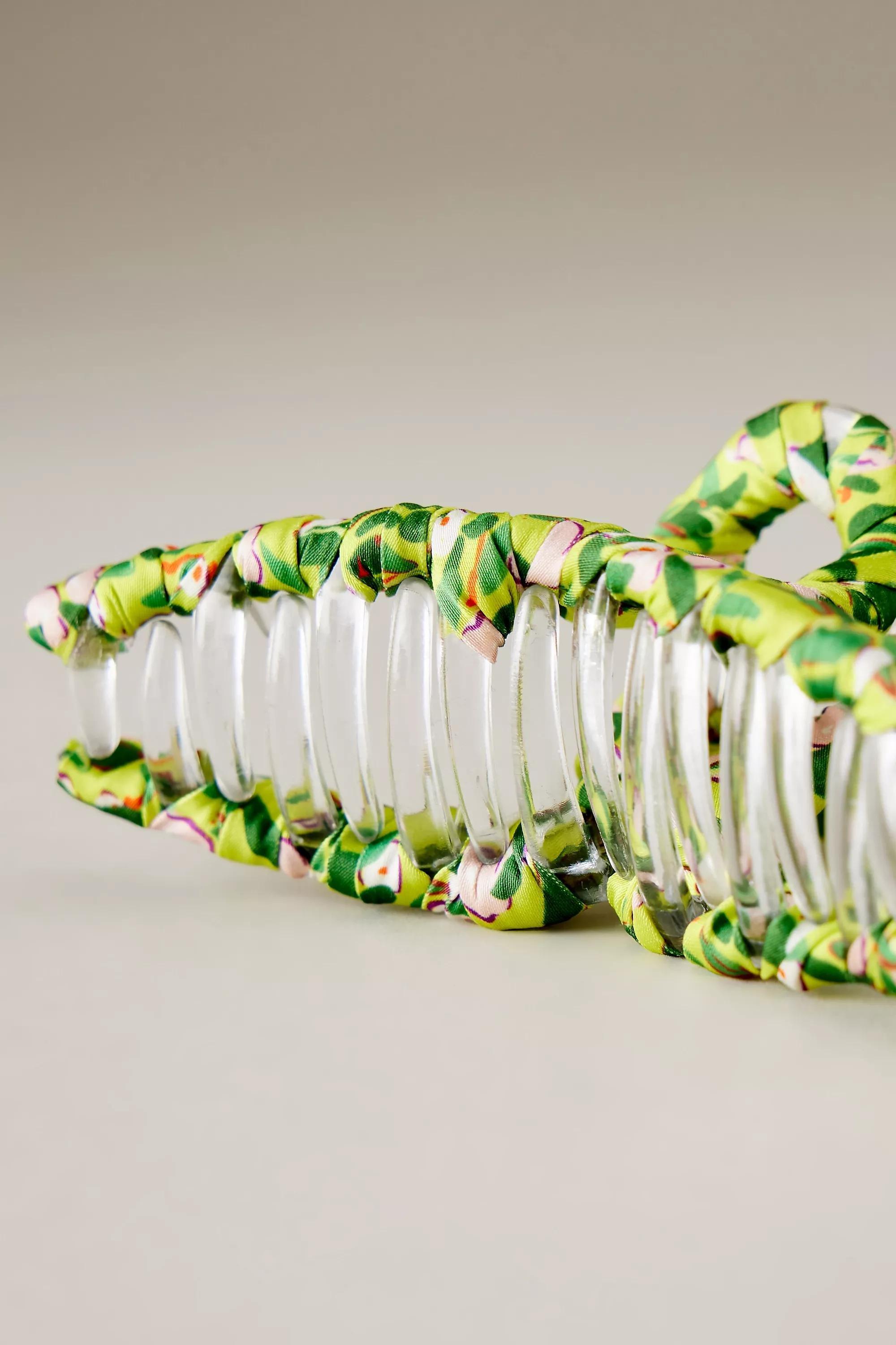 Becksondergaard Printed Hair Claw Clip, Green, A501_0060, large image number 1