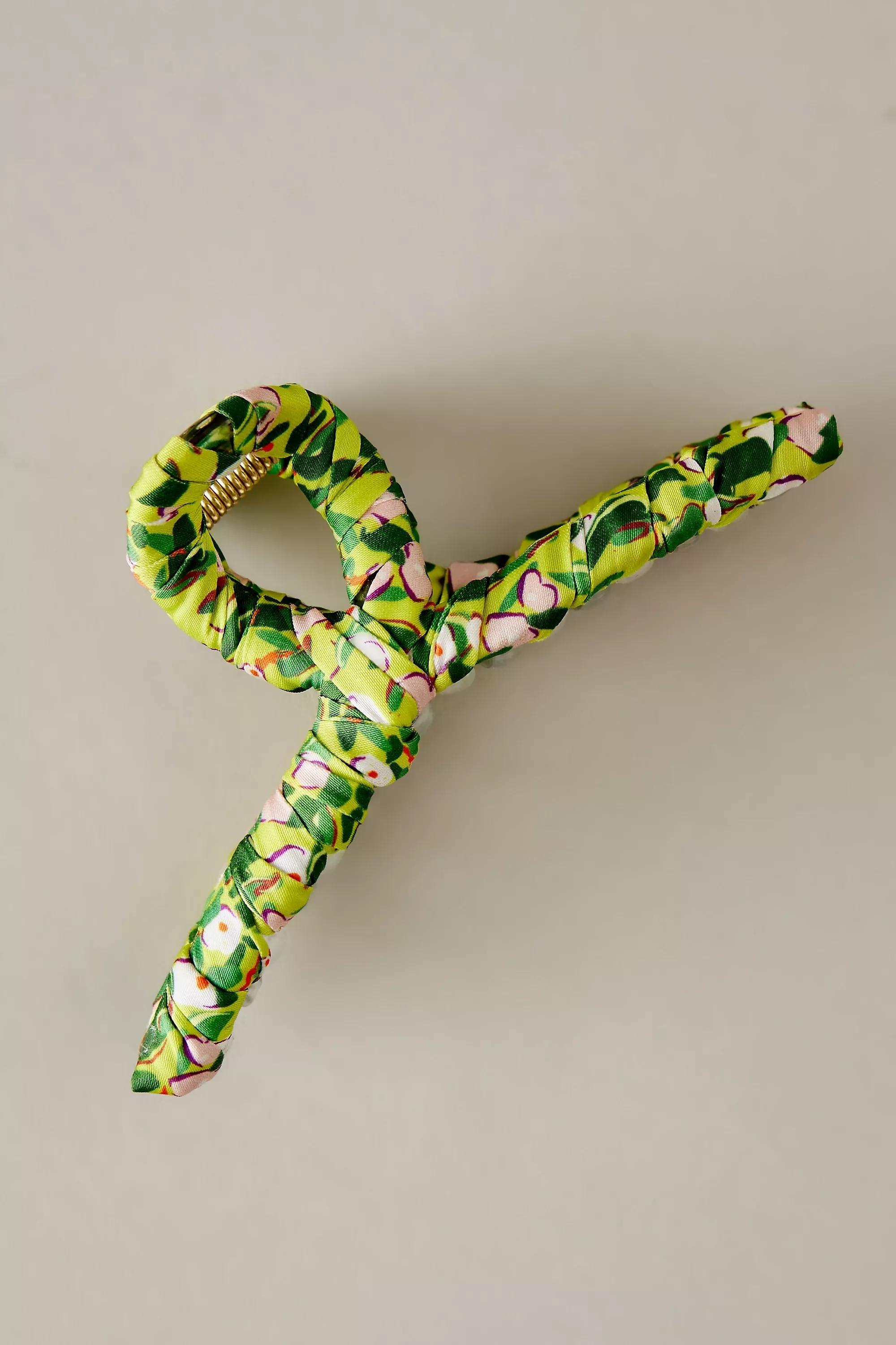 Becksondergaard Printed Hair Claw Clip, Green, A501_0060, large image number 2