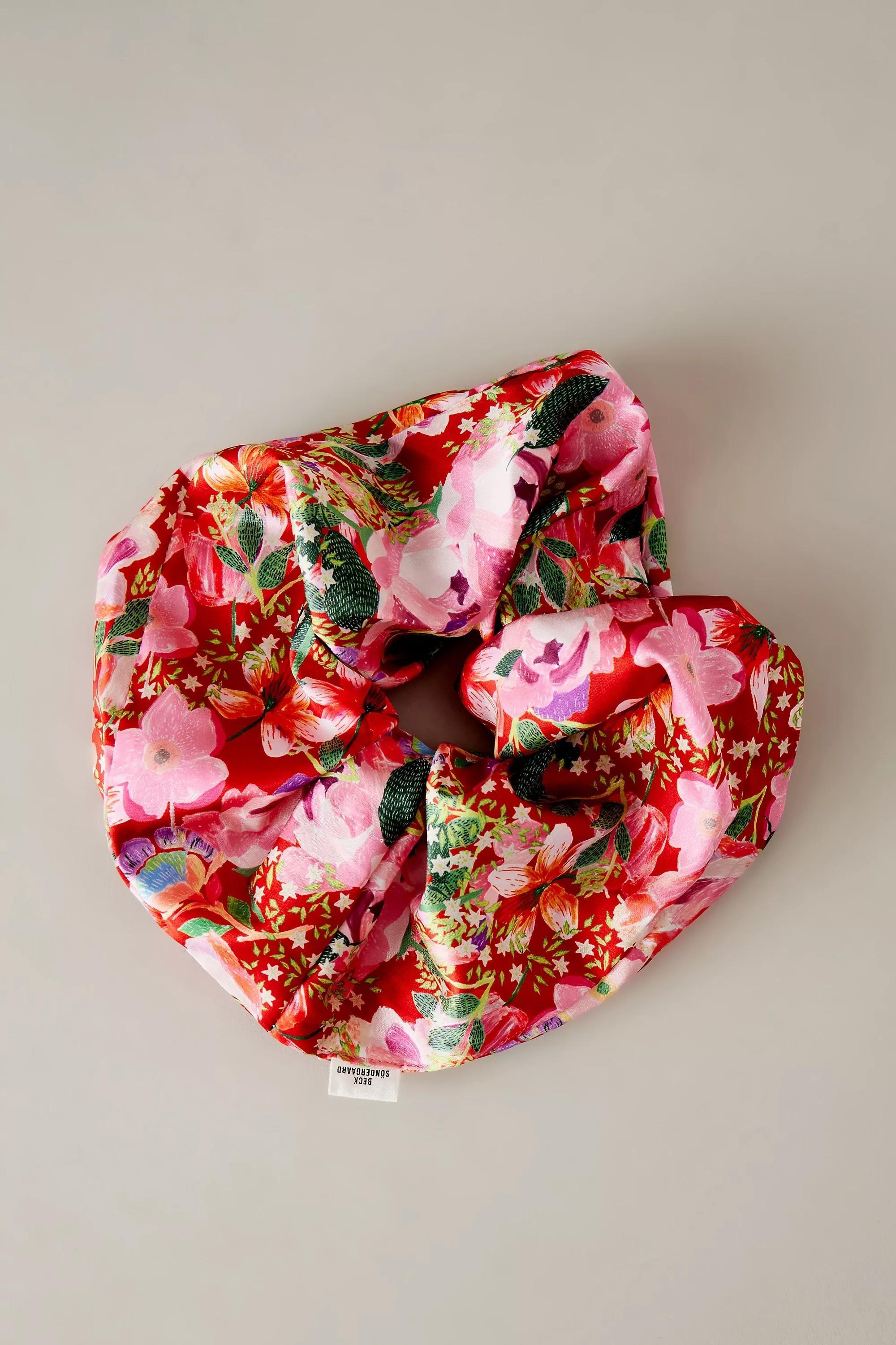 Becksondergaard Printed Hair Scrunchie, Red, A501_0060, large image number 0