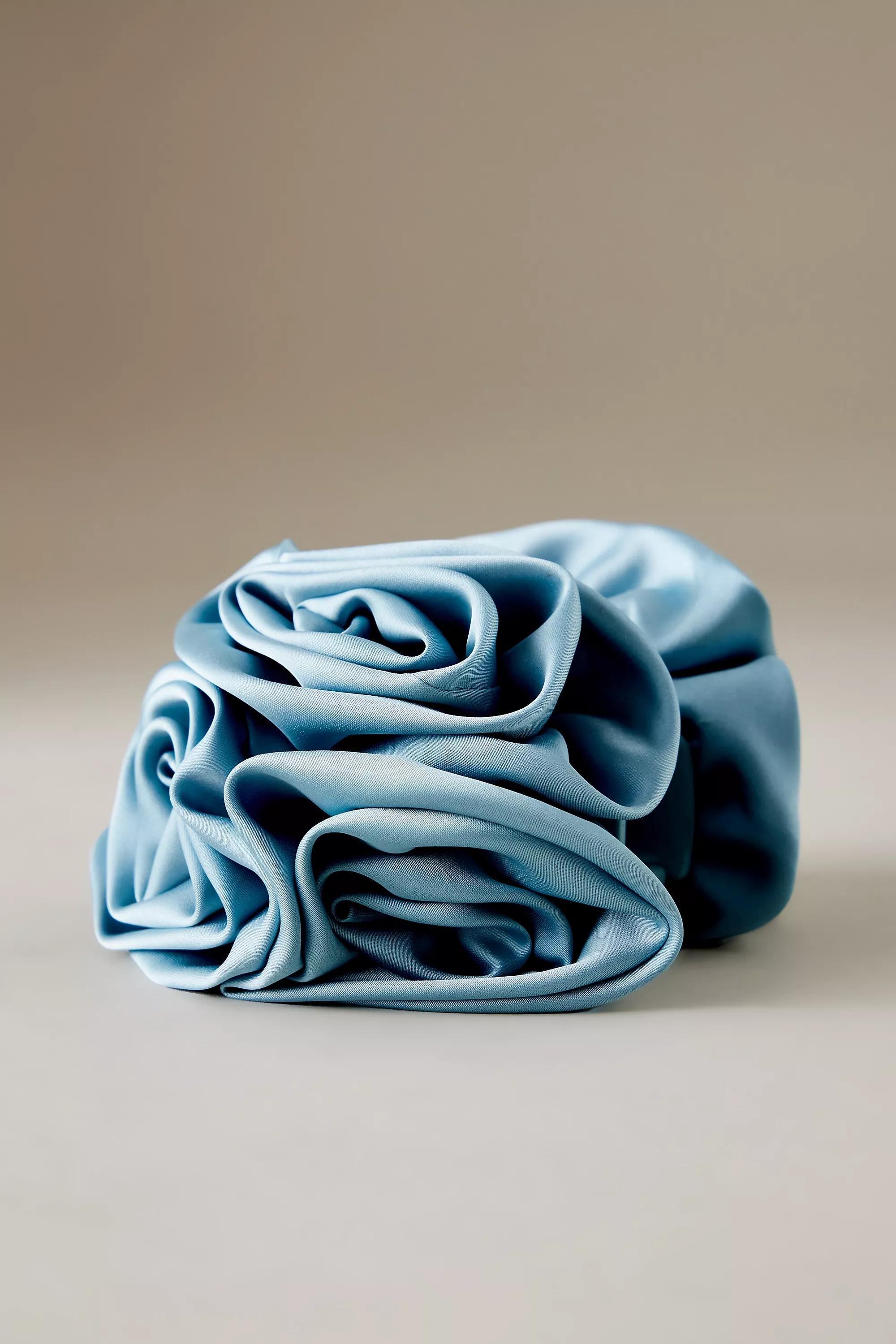 Becksondergaard Satin Rose Hair Claw Clip, Blue, A501_0040, large image number 0
