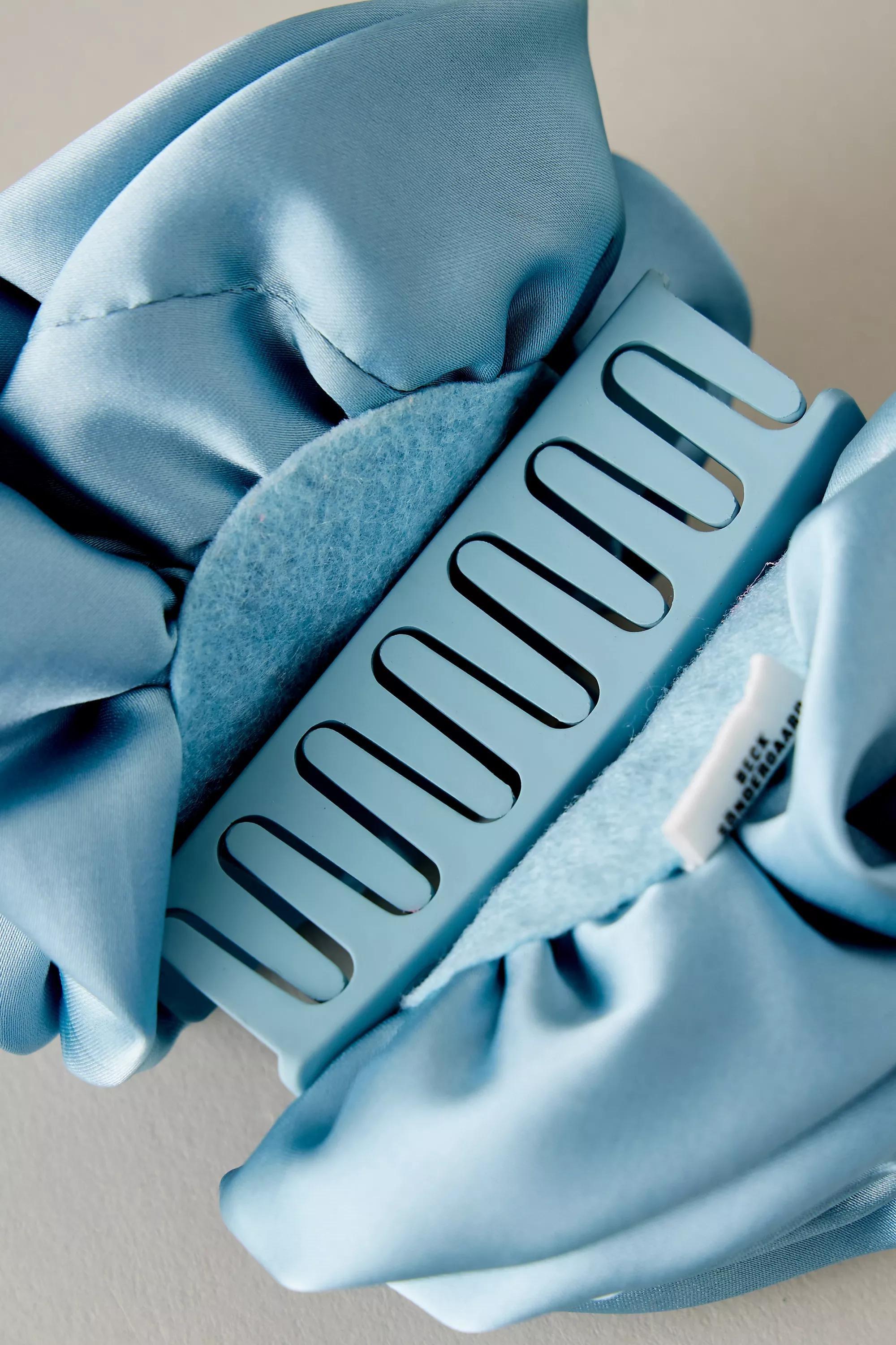 Becksondergaard Satin Rose Hair Claw Clip, Blue, A501_0040, large image number 1