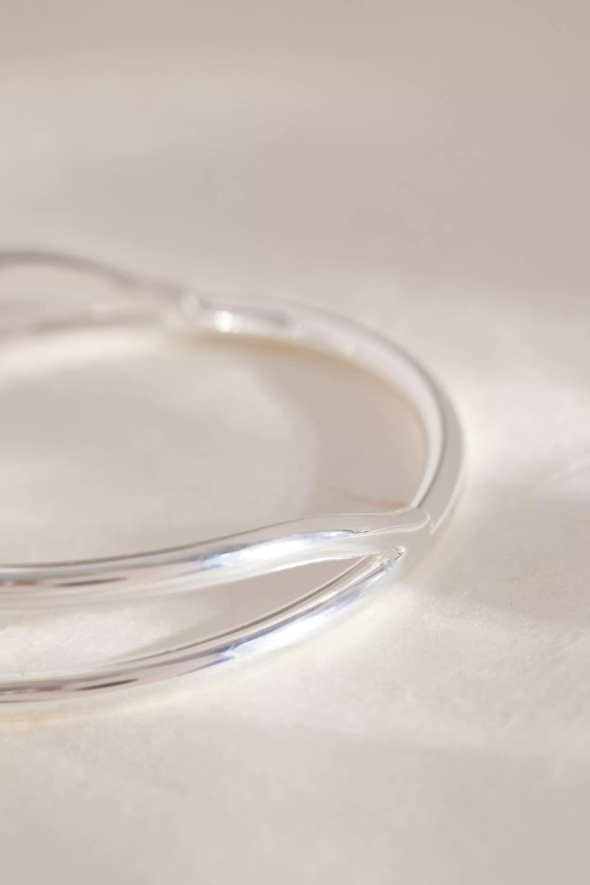 Double Band Bangle Bracelet, Silver, A501_0007, large image number 3