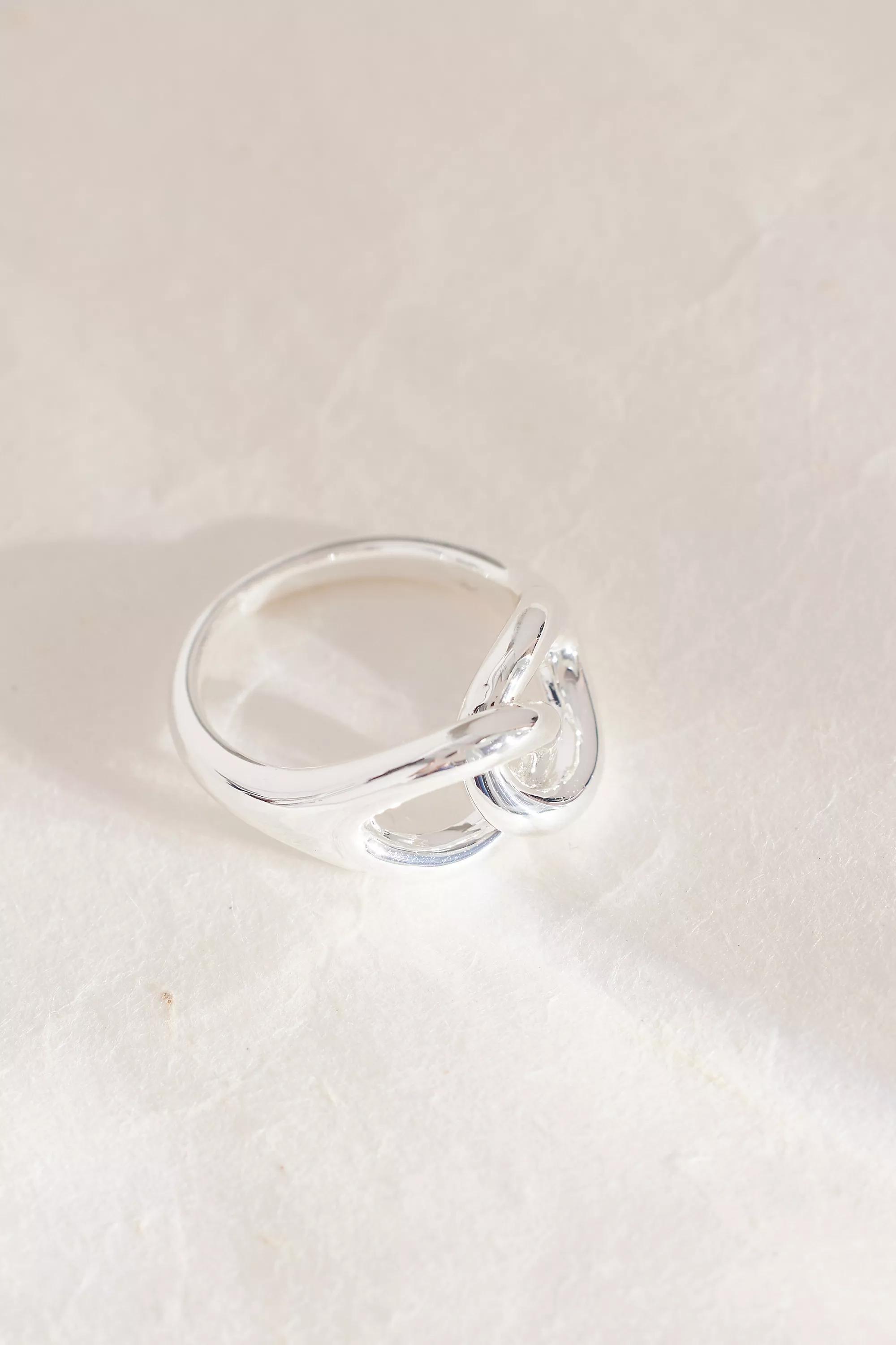 Uk Interlinked Ring, Silver, A501_0007, large image number 0