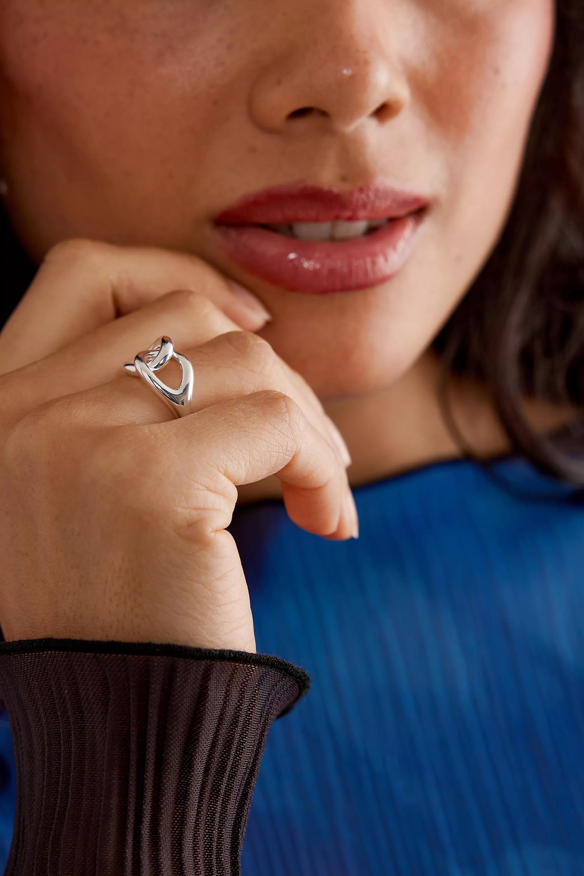 Uk Interlinked Ring, Silver, A501_0007, large image number 2