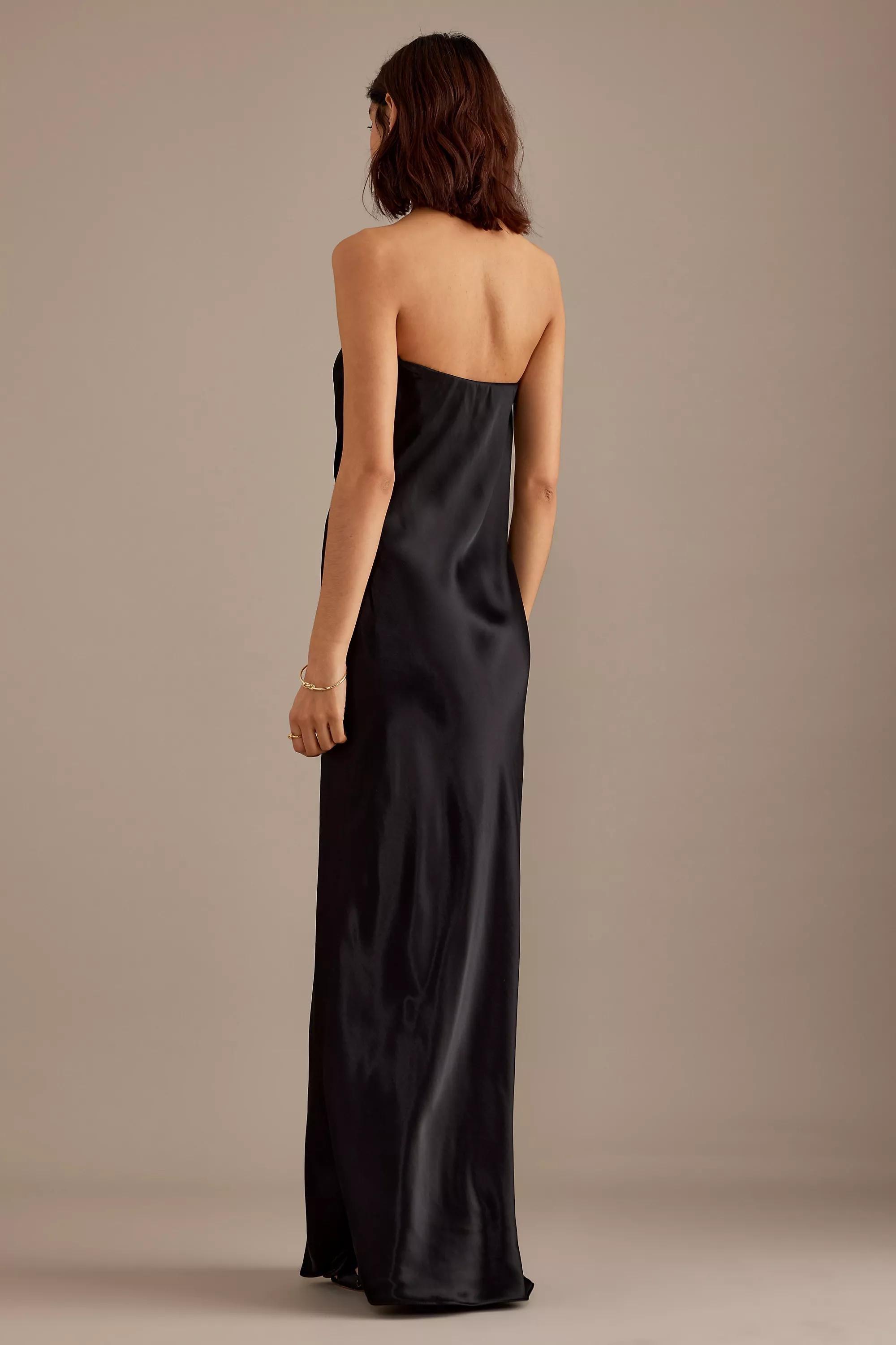 Anthropologie Strapless Maxi, Black, , large image number 3